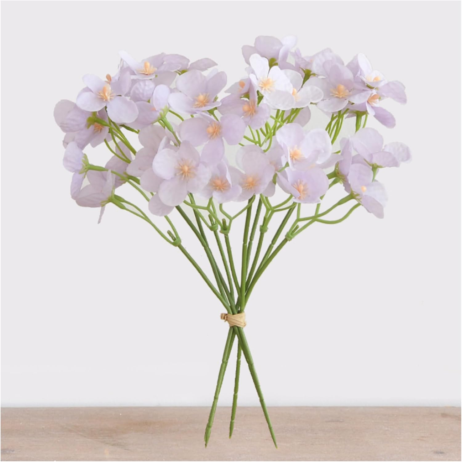 AU023-4 Artificial Hydrangea Flower 1 PCS Blue Bouquet,Ideal for Shooting Props Wedding Decoration Home Furnishings,26Cm(10.2")