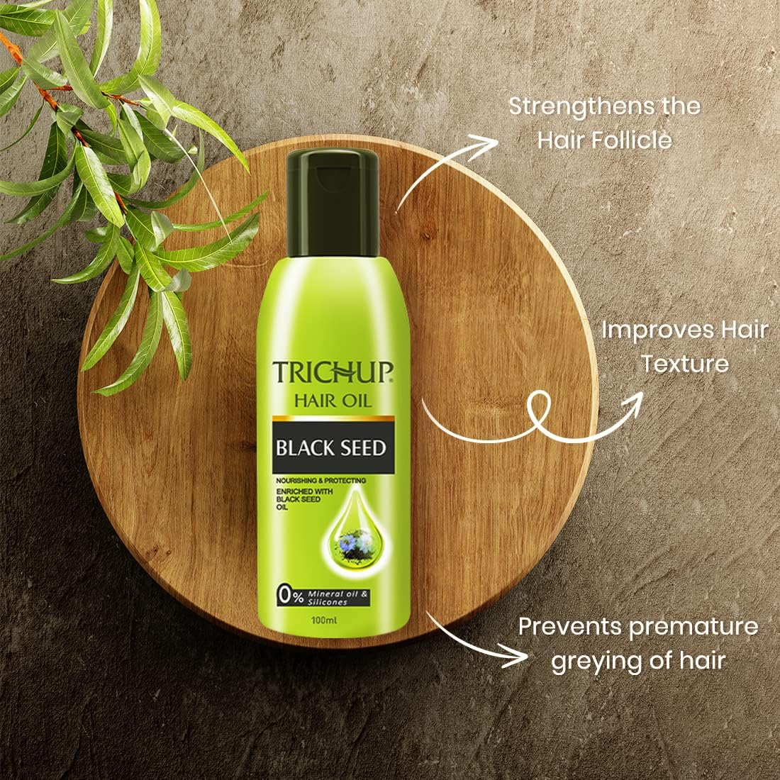 Trichup Black Seed Hair Oil - Enriched with Black Seed - Protecting Hair from Damage and to Promote Healthy Hair (100Ml) image number 5