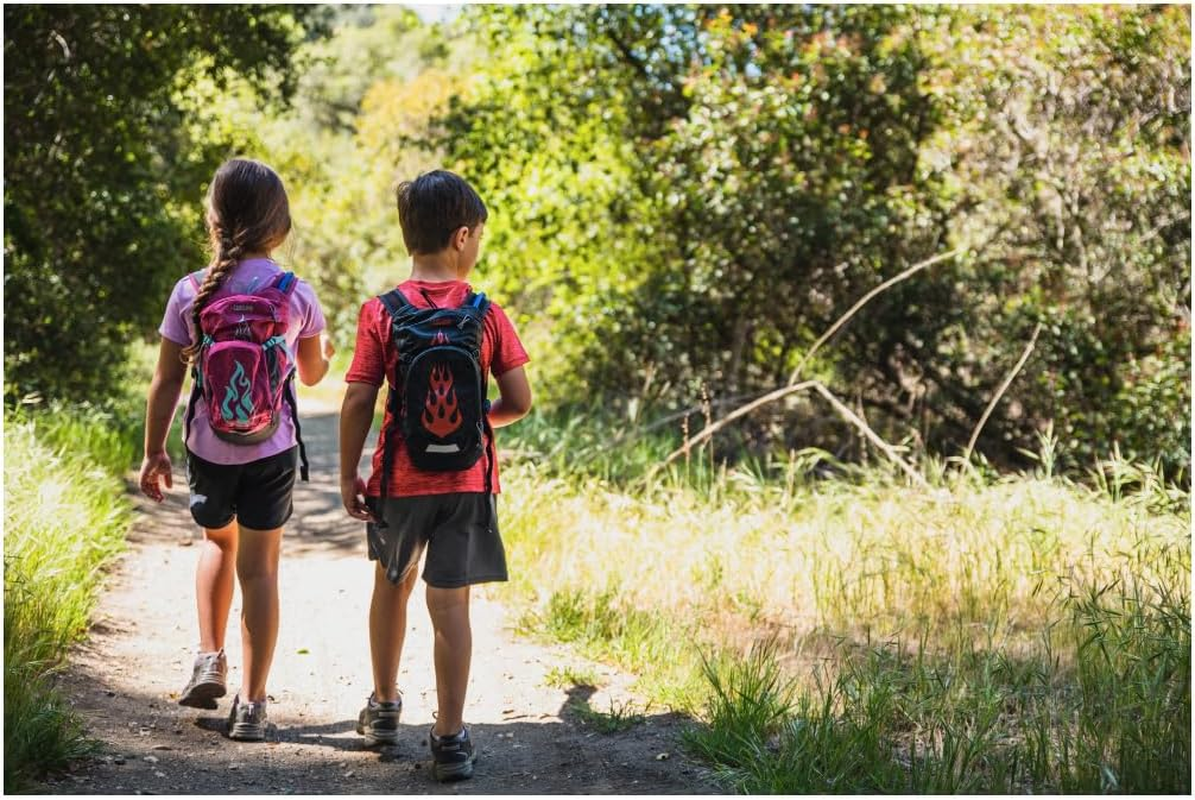 Camelbak Youth-Unisex Mini M.U.L.E. Backpack - Black/Flames image number 7