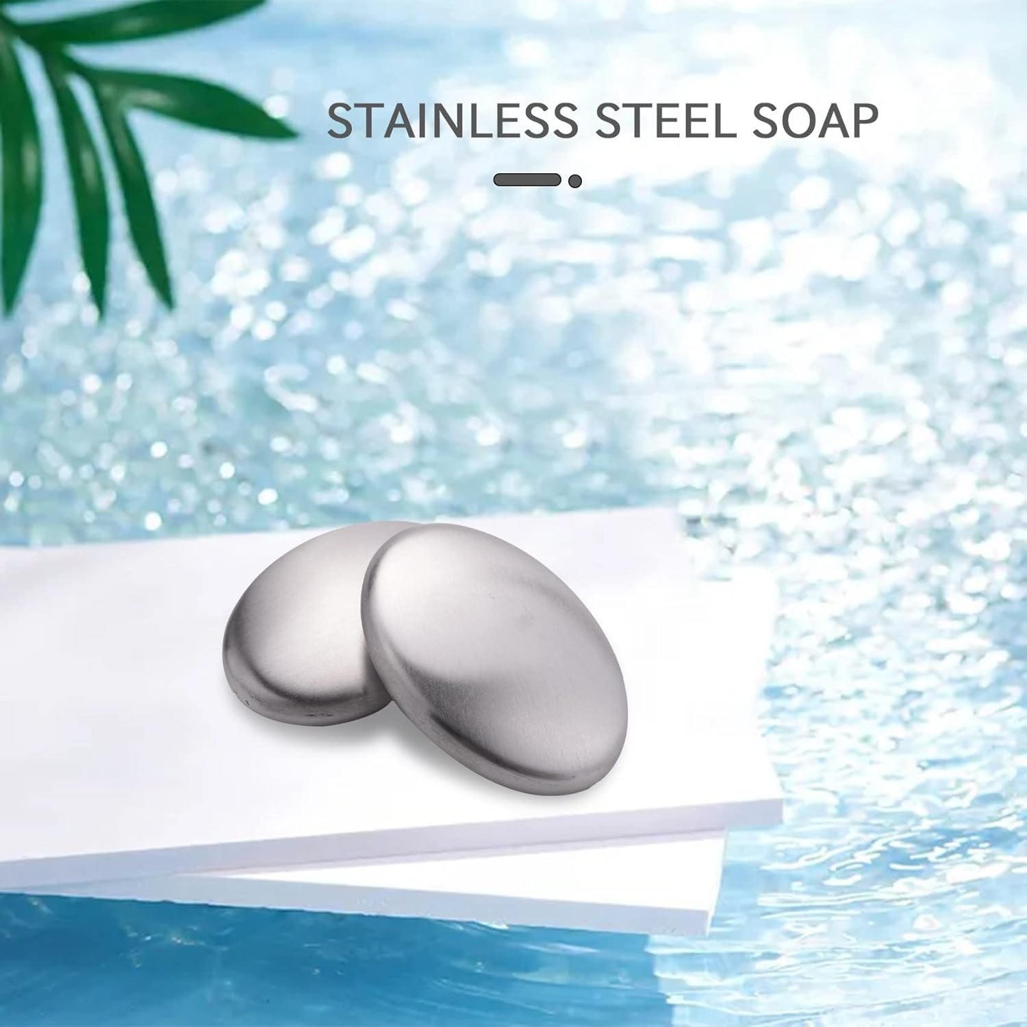 Tuperoymse Stainless Steel Soap， Odor Remover Hand Bar Kitchen Eliminating Smells Onion, Garlic, Fish, and Other Strong Scents 2 Pack image number 3