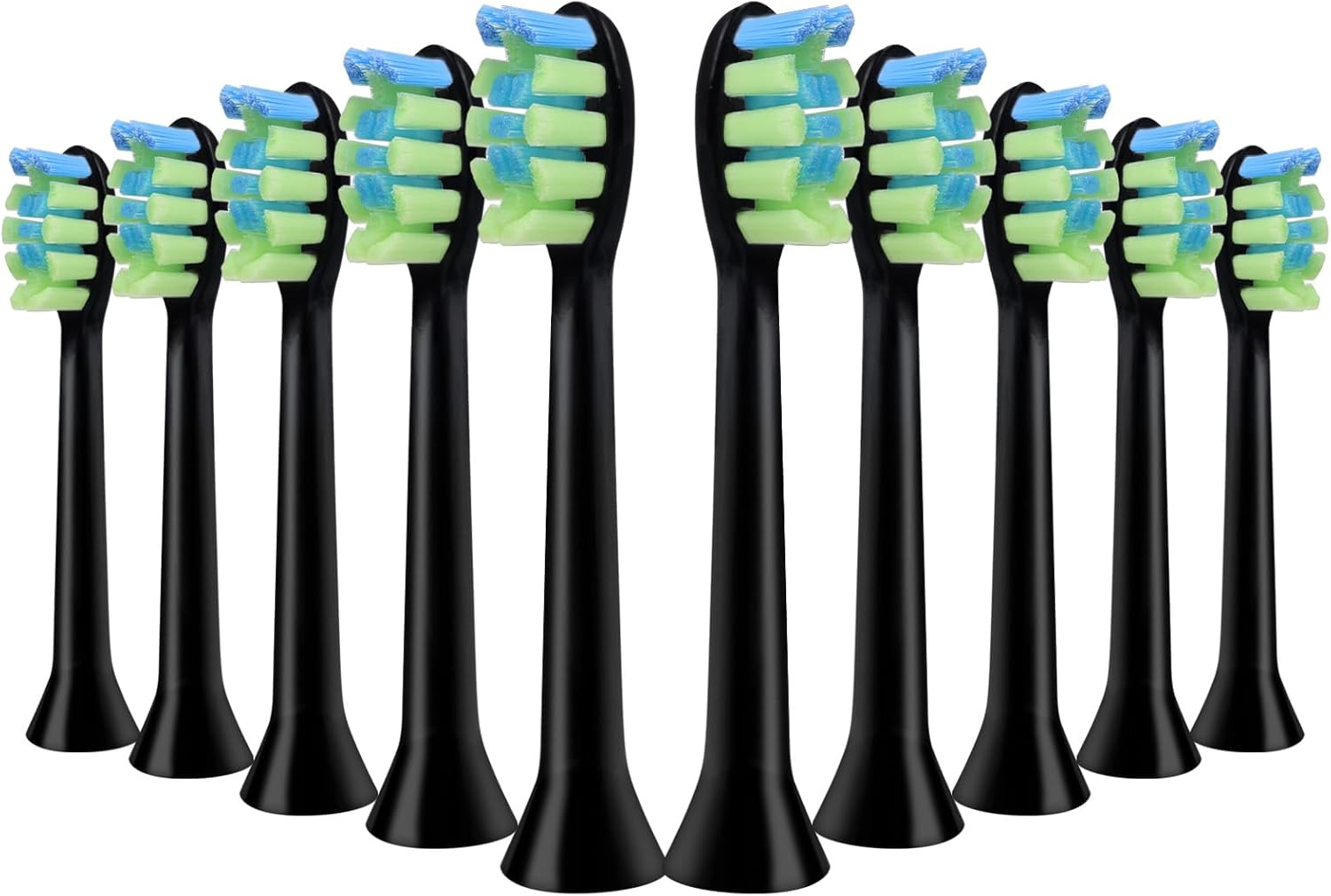 Toolsy 10PCS Replacement Heads Compatible with 7Am2M AM100/AM101/AM105/AM111 Electric Toothbrush- Click Toothbrush Refills Compatible with 7Am 2M, 10 Count (Pink)