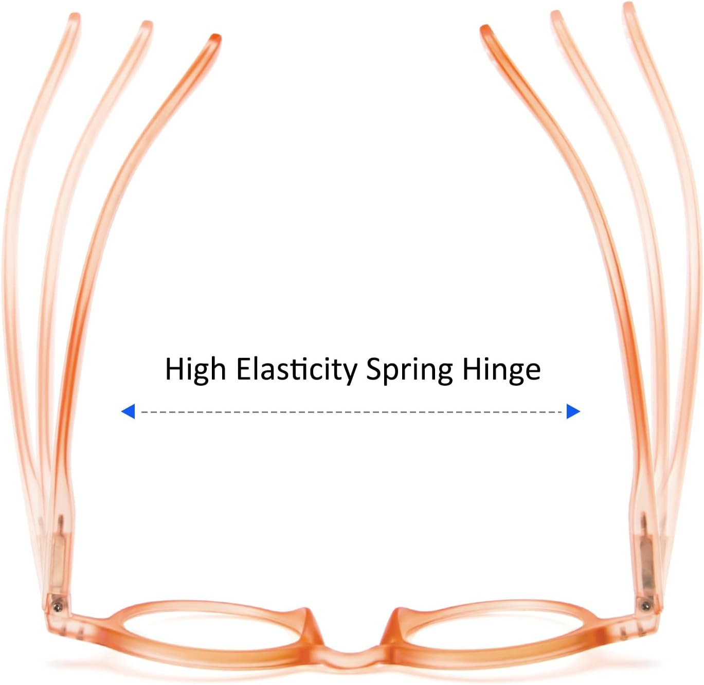 Kokobin 4-Pack Small round Reading Glasses Comfortable Readers Colored Stylish Frame for Women