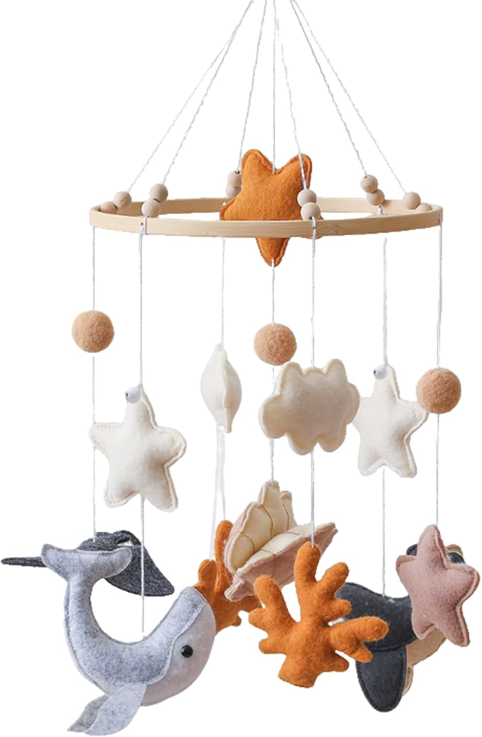 Mobile B&eacute;b&eacute; Musical Pour Lit &ndash; Mobile Suspendu Avec Peluches, Musique Douce, Rotation 360&deg;, Stimulation Visuelle Et Auditive &ndash; Mobile Pour Berceau Ou PARC, Apaisant Pour Nouveau-N&eacute;, Gar&ccedil;on Et Fille image number 3