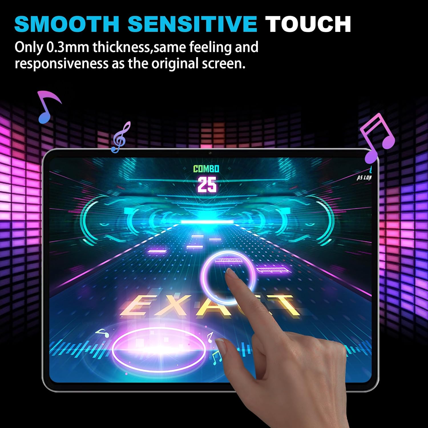 FDHYFGDY Pack of 2 Screen Protectors for Oneplus Pad 3 Tempered Glass Screen Protector, Camera Protection and Glass Screen Protector, 9H Hardness, Anti-Bubble HD Screen Protector image number 1