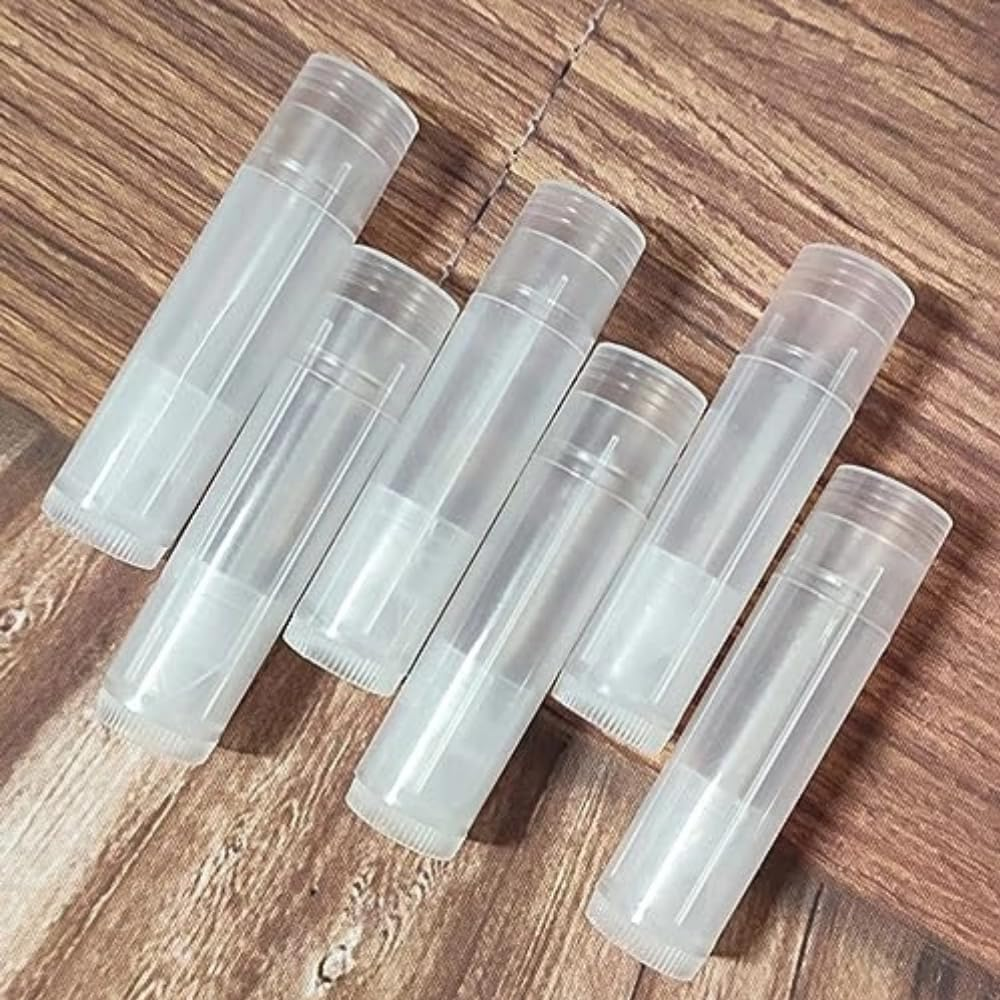 Poemtian Empty Lipstick Containers Clear Lip Balm Tubes 5G Plastic Transparent Empty Lipstick Container with Cap for Making Lipstick (30) image number 4