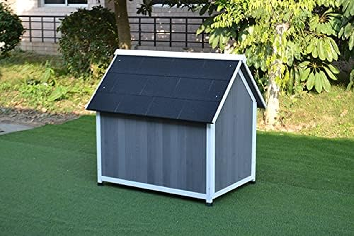 Pawhub Wooden Pet Dog Kennel Timber Awning House Cabin Wood Log Box 100X90 Cm image number 2