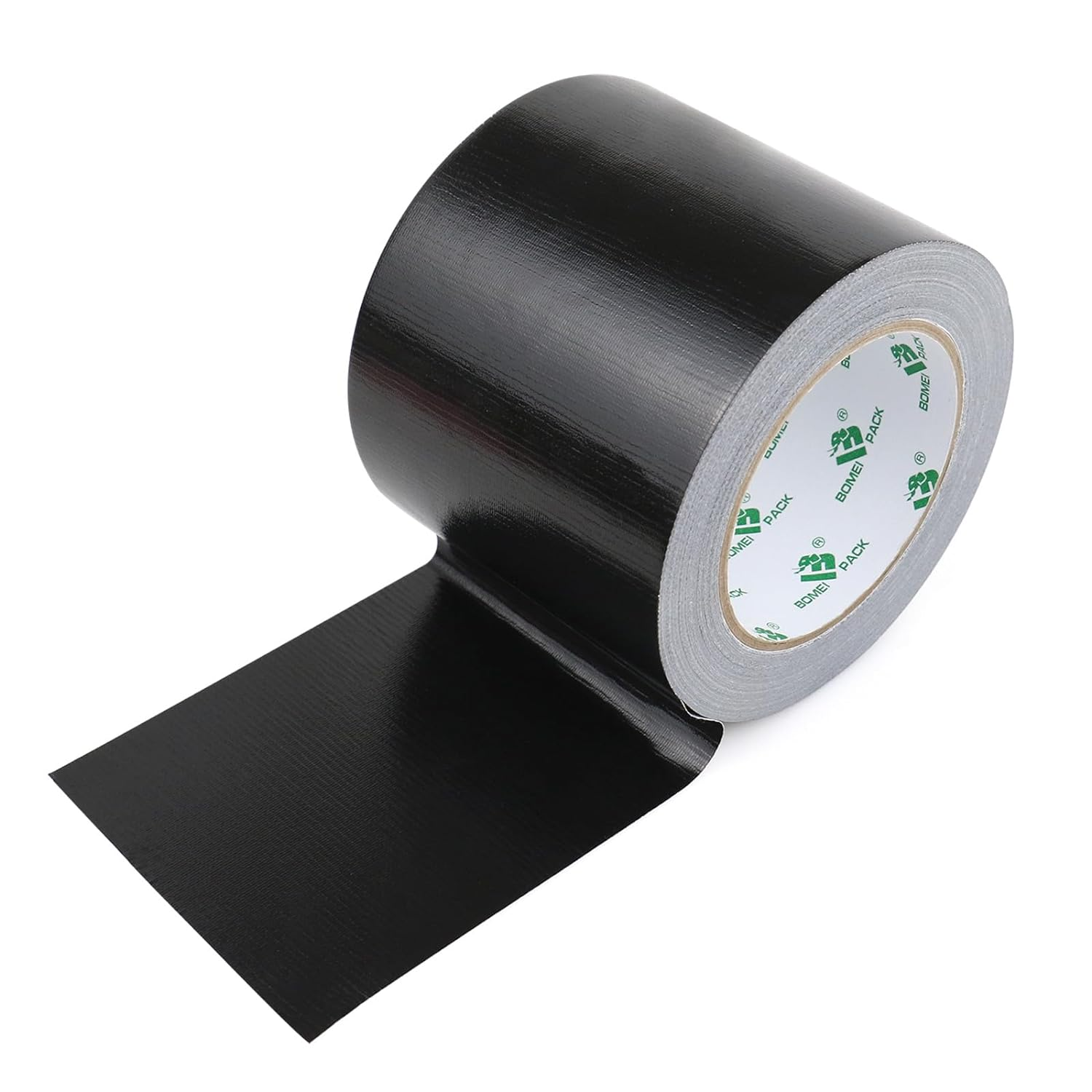 Heavy Duty Black Duct Tape, Multi-Use Easy Tear Gaffer Waterproof Cloth Tape for Repairing, Maintenance and Industrial Use, 3.94 Inch X 32.8Yards, 7.5Mil Thick, 1 Roll, BOMEI PACK image number 3