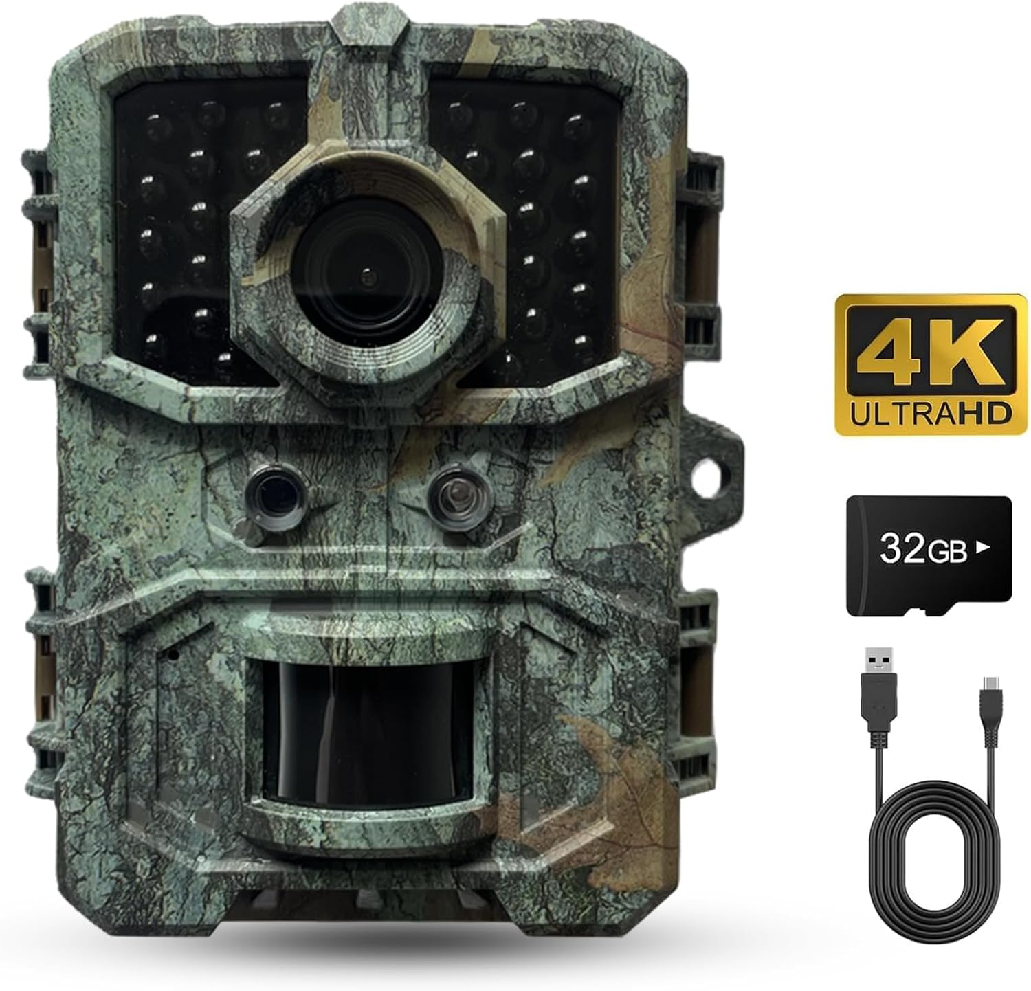 Trail Camera, 4K HD Game Camera with Night Vision, 0.3S Trigger Time Motion Activated, Loop Recording, 2.0 LCD Screen, IP66 Waterproof Camera for Wildlife Monitoring image number 6