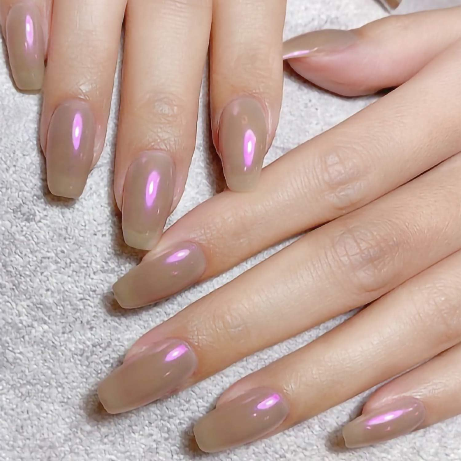 Aurora Chrome Nail Powder Upgrade Aurora Iridescent Nail Powder Multi Mirror Effect Mermaid Neon Transparent Powder for Nail Art D&eacute;cor image number 5