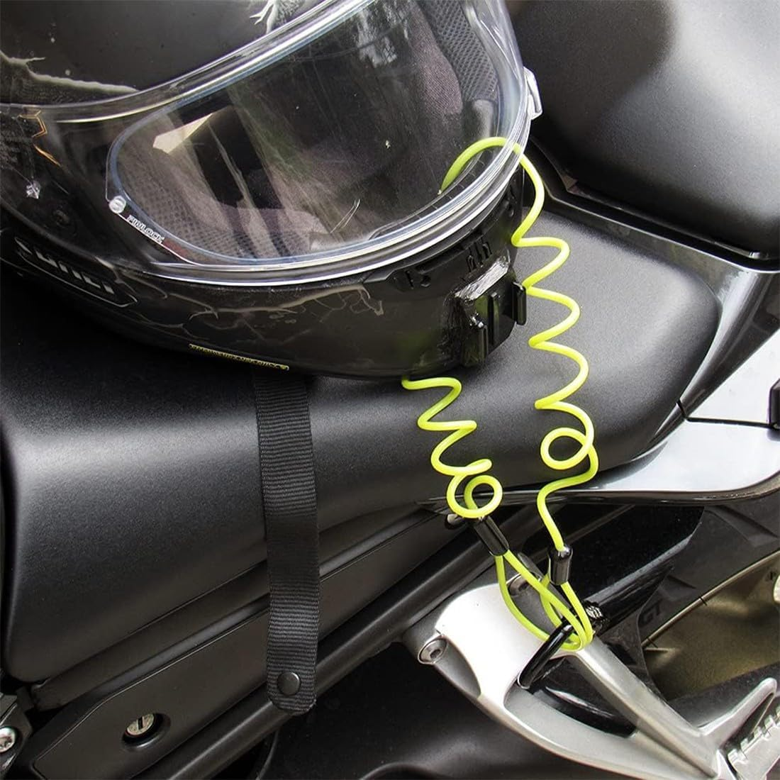 Motorcycle Disc Block, Anti-Theft Device for Motorcycle, Safety Reminder Cable for Motorcycle, Security Cable for Locking, Security Cable for Disc Lock, Compatible With image number 3