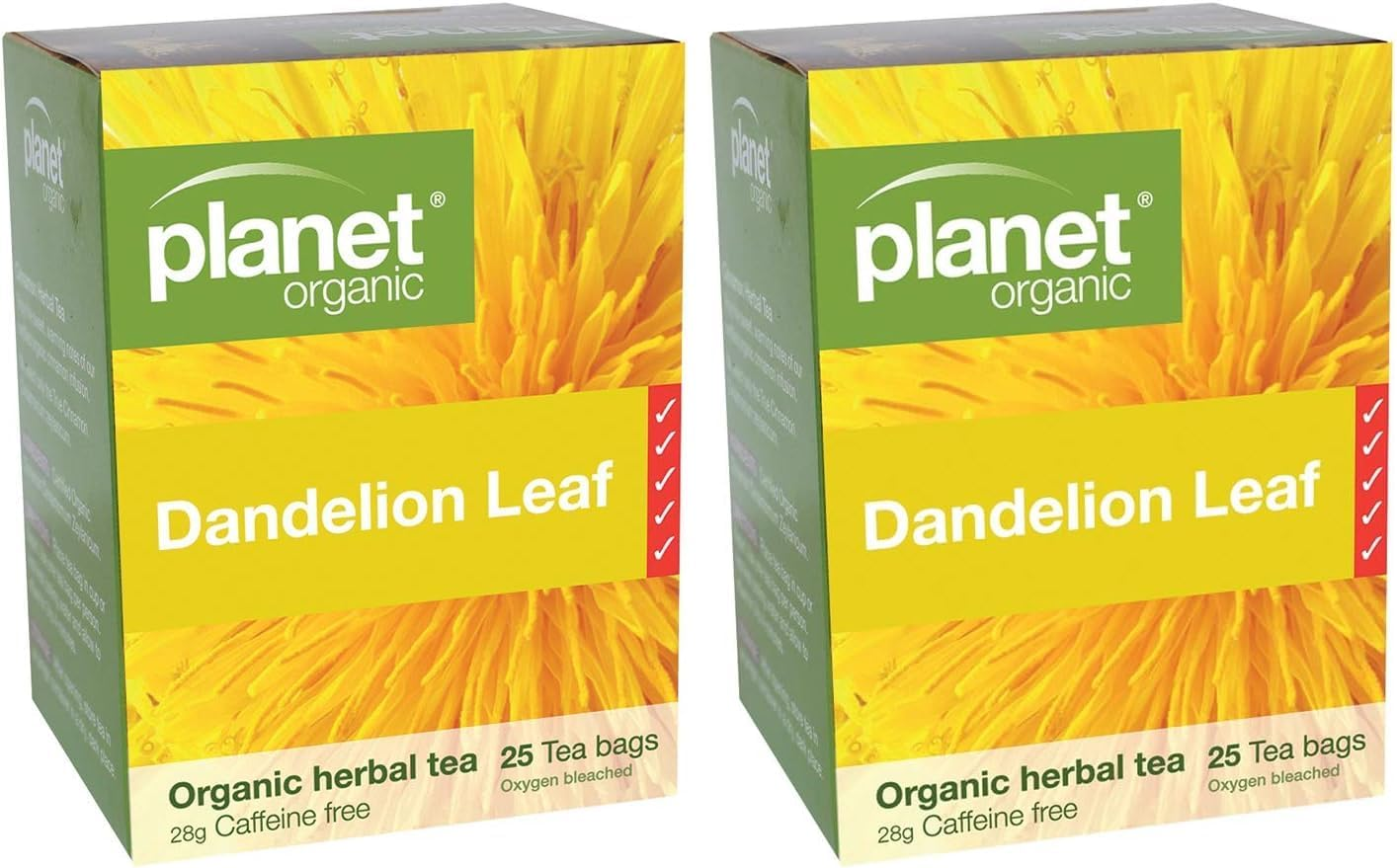 Planet Organic Dandelion Leaf 25 Tea Bags