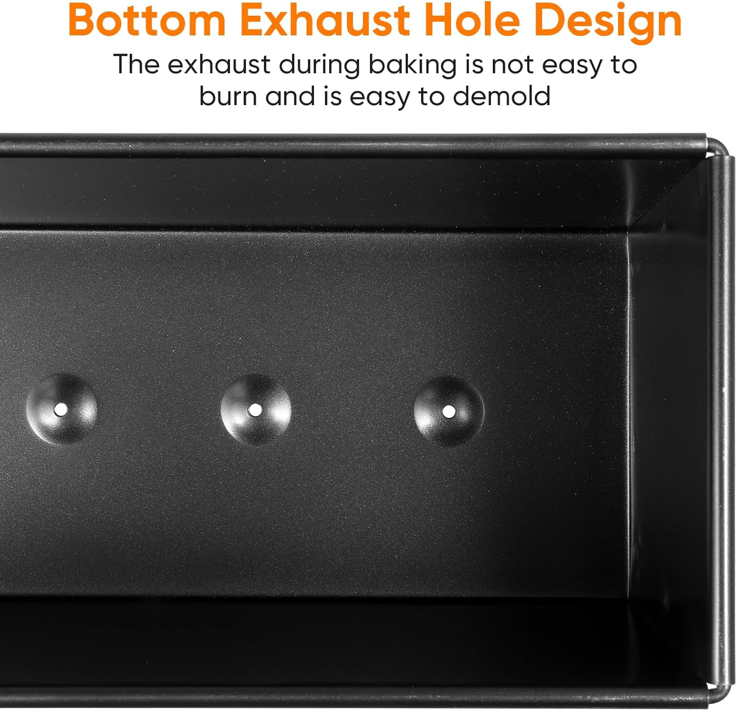 Cabilock Bread Loaf Pans with Sliding Lid, 750G Rectangular Metal Bread Toast Box, Non Stick Baking Mold Bakeware Tin, Flat Toast Pan with Cover for Home Baking image number 1