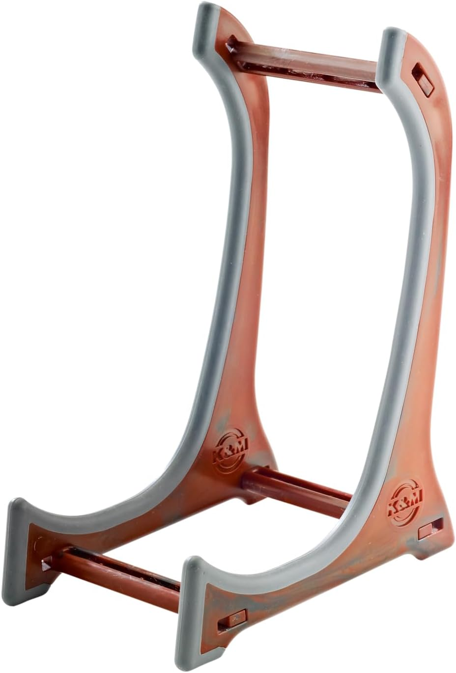 K&M 15550 Display Stand for Violin, Ukulele, Viola - Wood Effect - Triple Strut - Holding Bracket with Rubber Coating image number 4