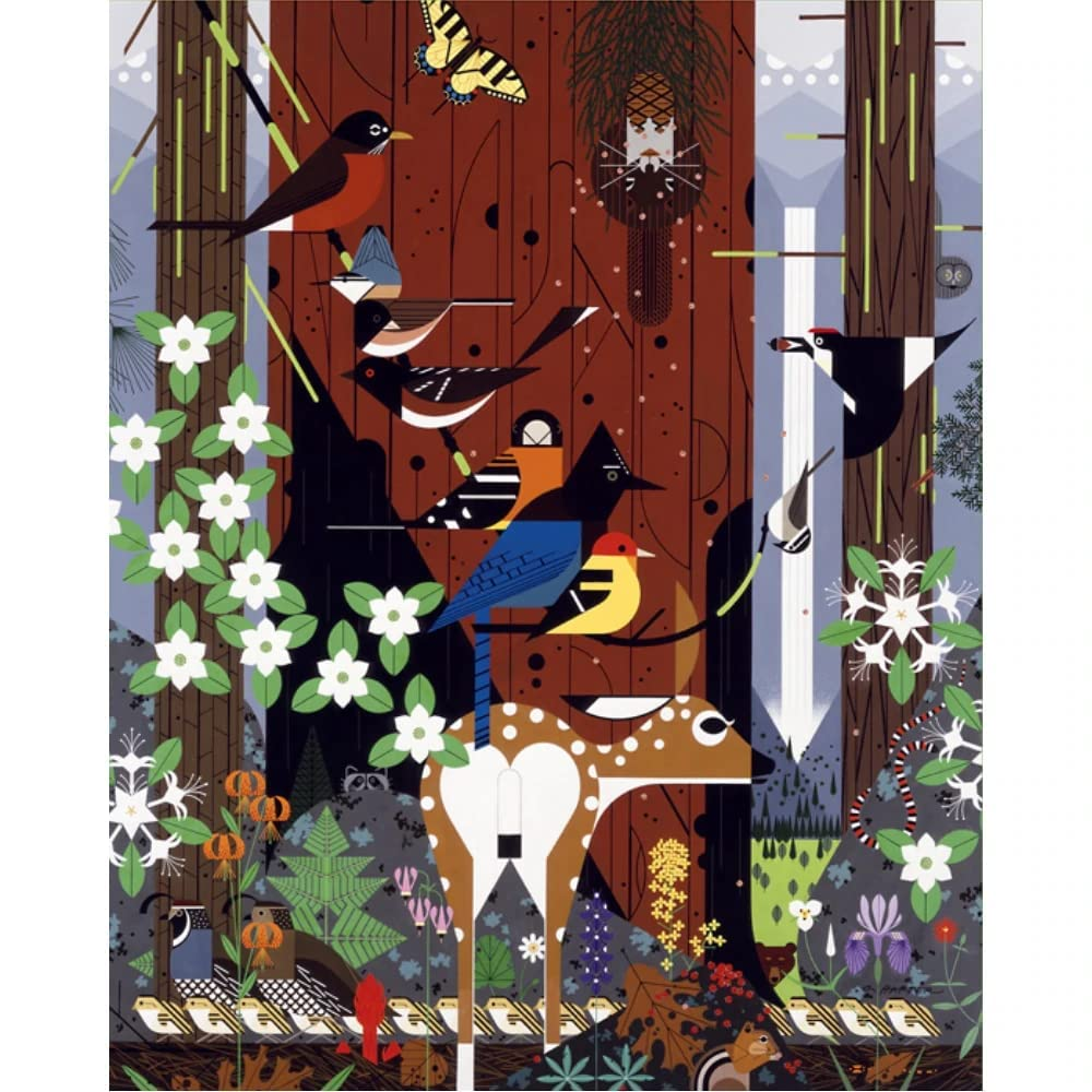 Charley Harper - the Sierra Range: 1,000 Piece Puzzle image number 2