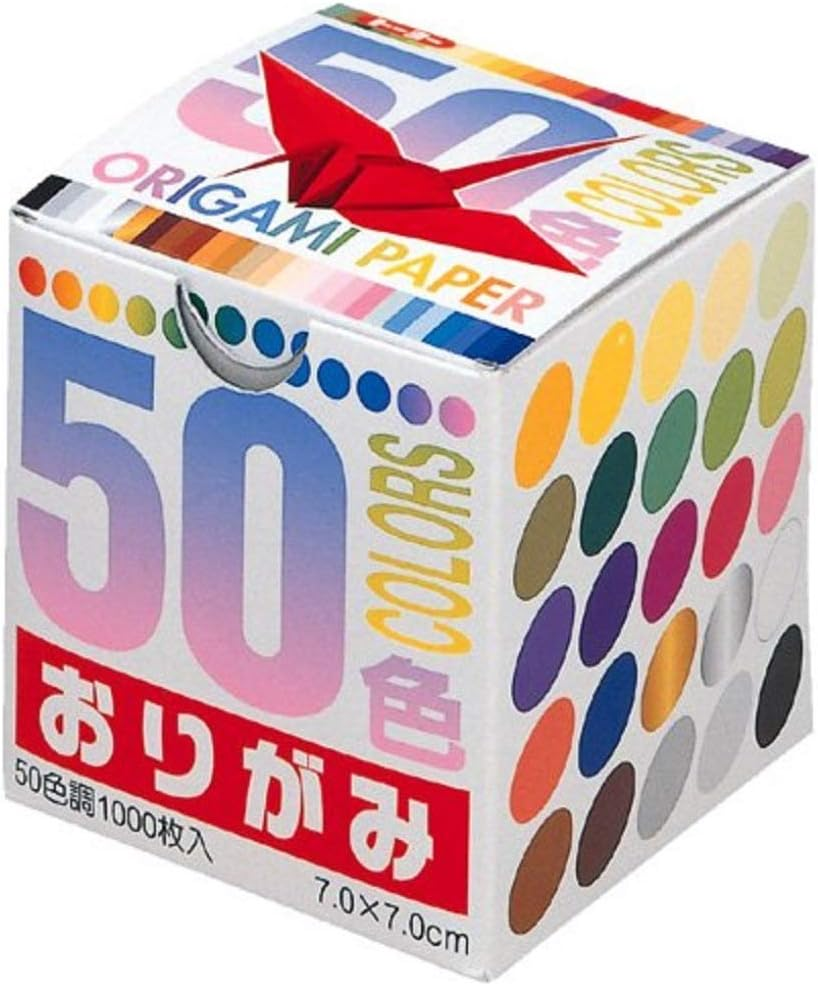 Toyo 001024 Origami 50 Colors Origami 2.8 Inches (7 Cm) Square 1000 Sheets image number 3