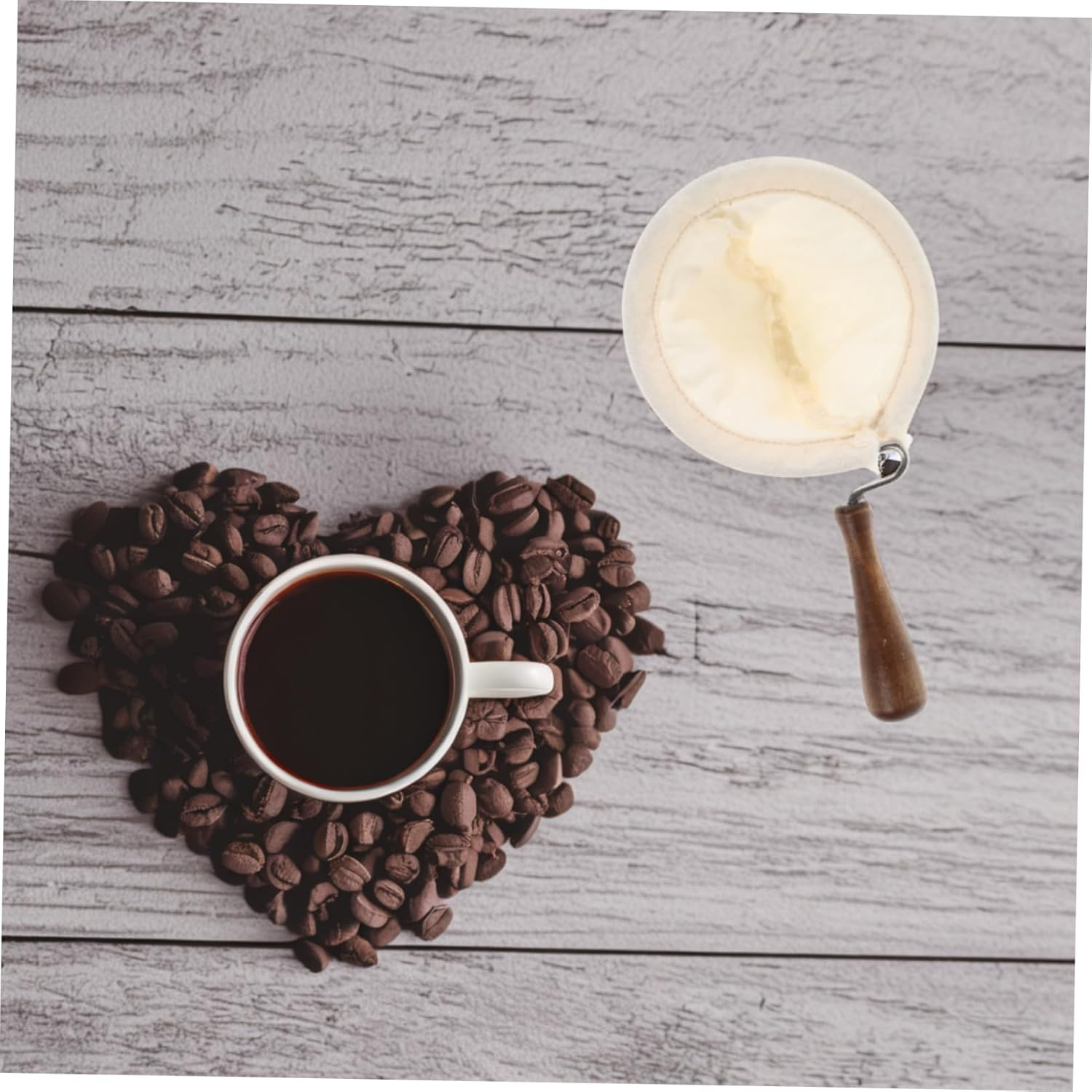 Hand-Brewed Coffee Funnel Espresso Filter Reusable Cold Brew Dripper Cup Vietnamese Filter Tea Cloth Strainer for Home Travel image number 4