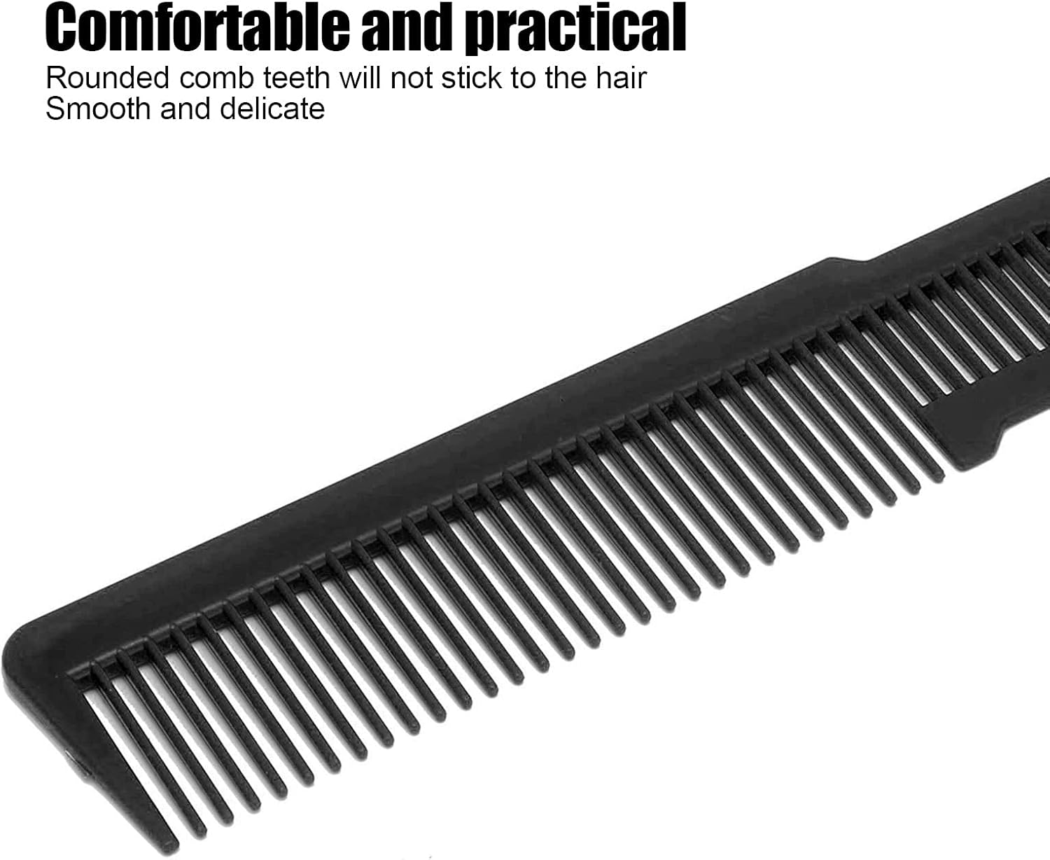 Detangler Comb, Professional Curly Hair Detangling Brush, Fine Wide Toothed Comb for All Hair Types for Women and Men(Black) image number 1