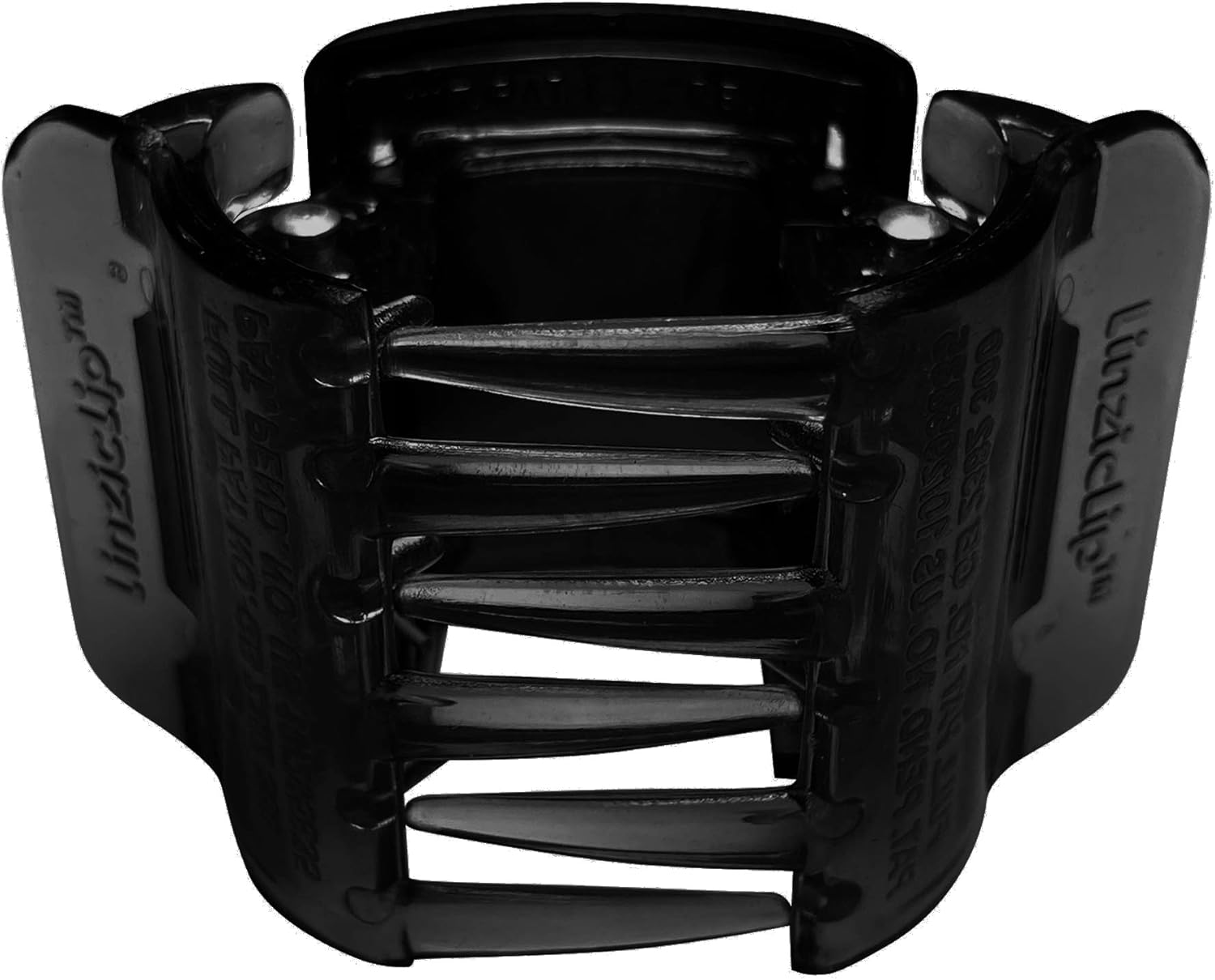 Allure Style Accessories Linziclip Midi 2-Pack, Black and Tortoiseshell, Modern Unisex Hair Clip, 2 Count, 2.25''W X 1.5''H X 1.5''D image number 3