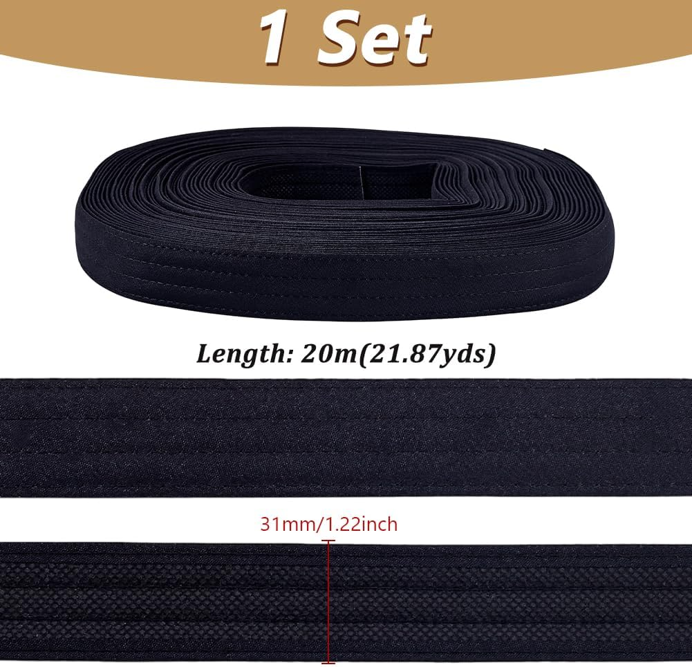 AHANDMAKER Hat Sweat Liner, Absorbent Polyester Sweatband for Hats Comfortable Hat Liners Sweat Protection Tape for Baseball Golf Tennis Caps Cowboy Hats image number 2