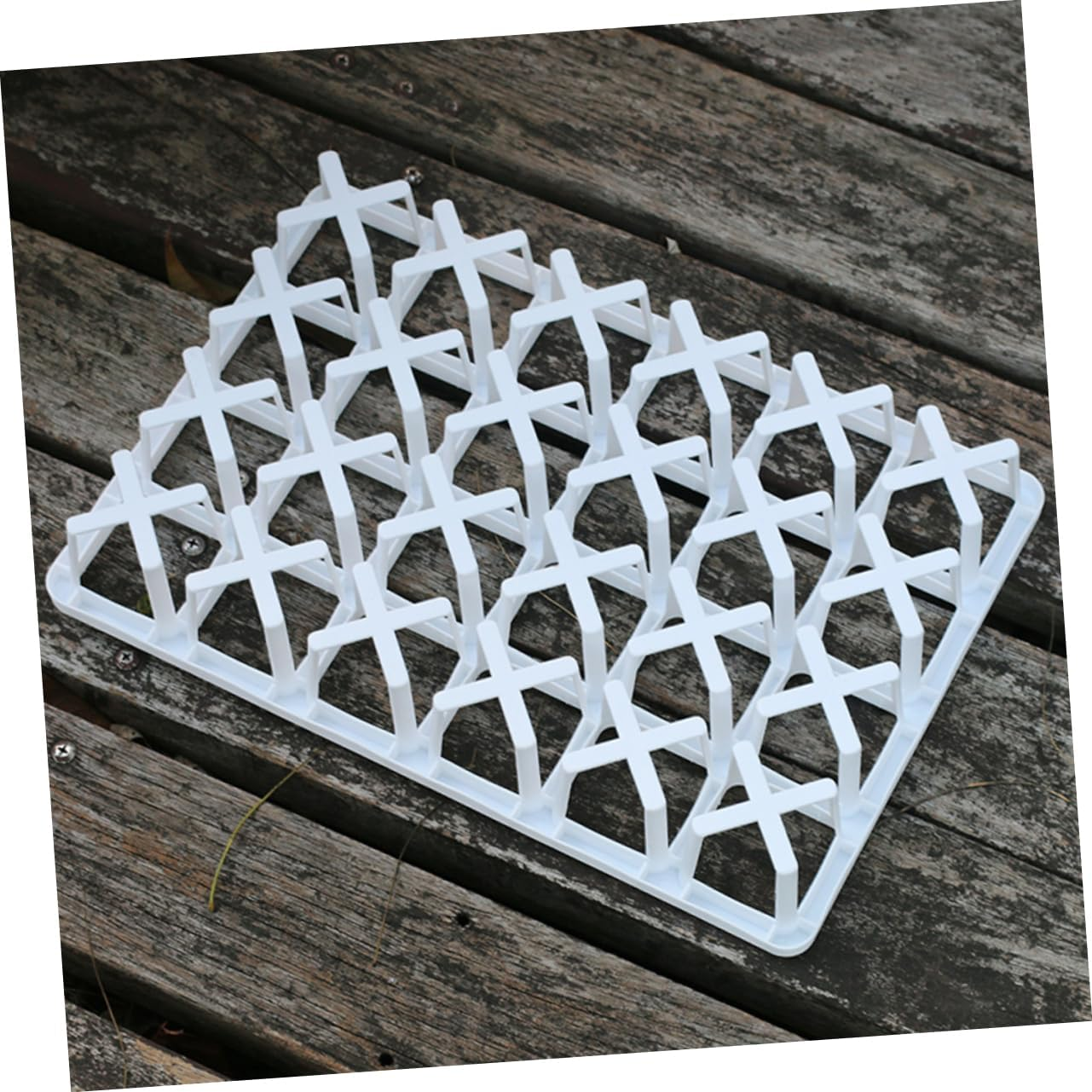 6Pcs Square Nursery Pot Rack Storage Stands for Seedlings and Sturdy Practical Planter Pot Holder High Bearing Capacity for Gardening Supplies image number 4