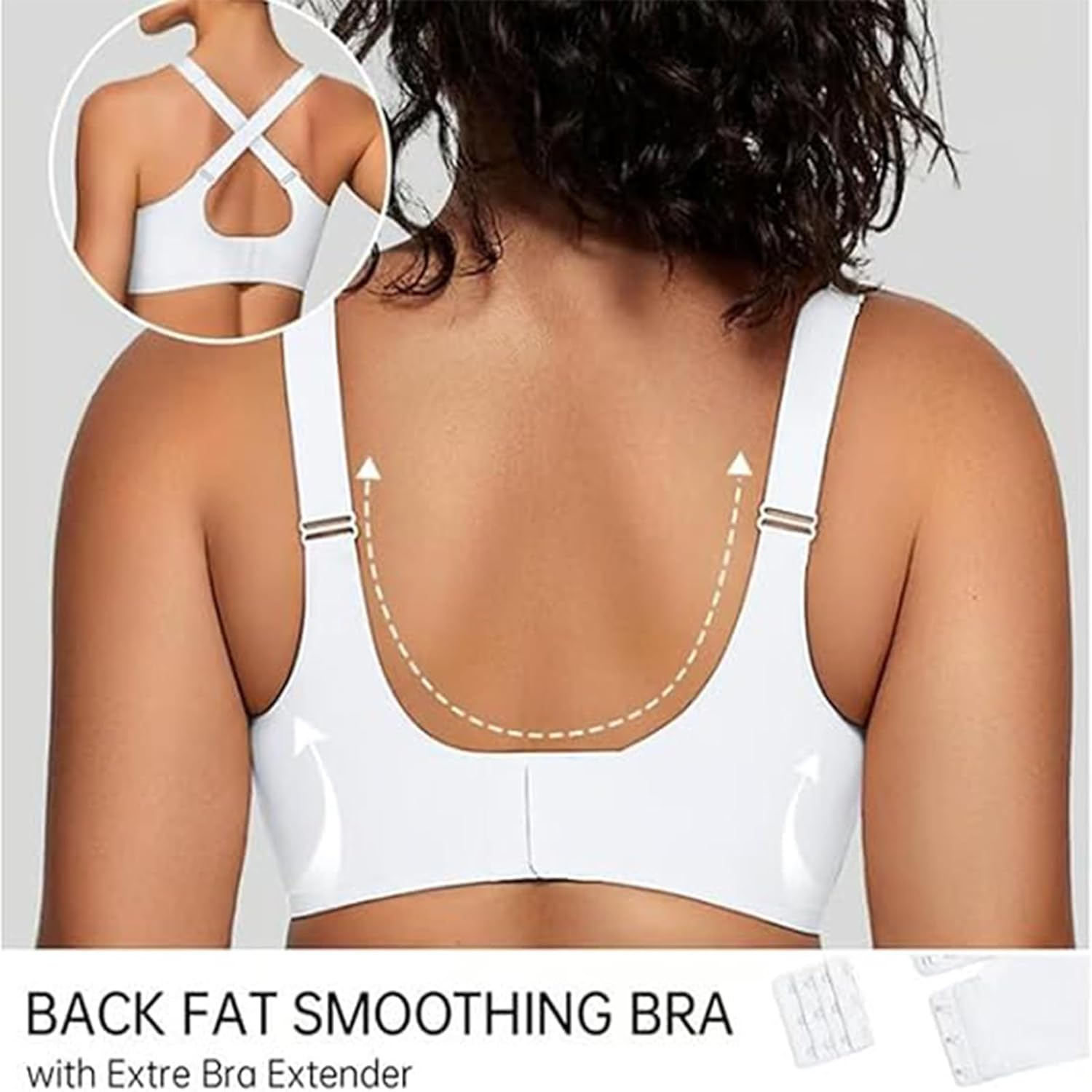 Arisefrom Bra, Havethedare Bra, Women'S Wireless V-Neck Crossover Mesh Seamless Push-Up Bras(No Underwire) image number 4