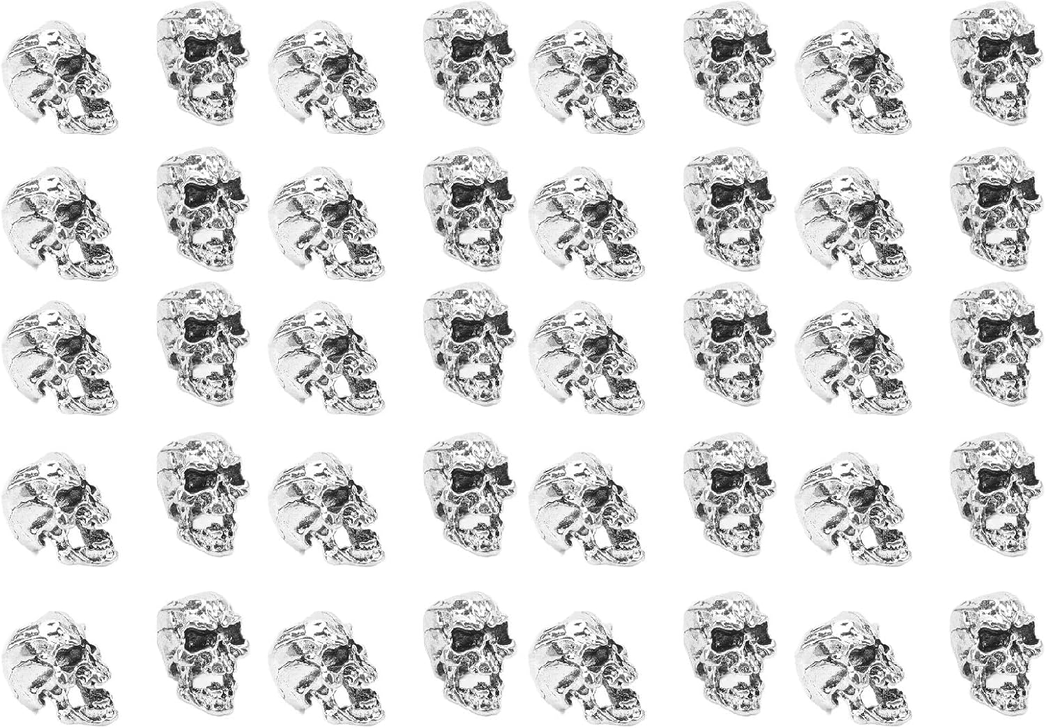 Hair Tube Beads Multi Usage Stylish Smooth Sturdy Alloy Beard Bead Necklace Bracelet Wedding Role Playing 20 Pcs image number 6