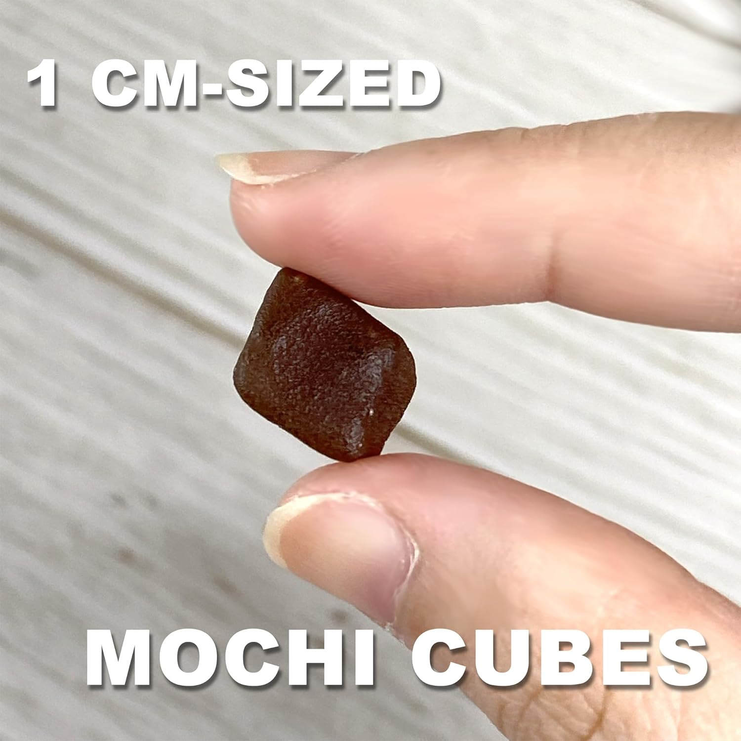 Brown Sugar Mini Mochi Cubes, Mini Mochi Squishies, Boba Mochi Gummies, Bubbies Mochi Snacks, Mochi Dices Candy, Mochi Ice Cream - 300G(10.58 Oz) image number 1