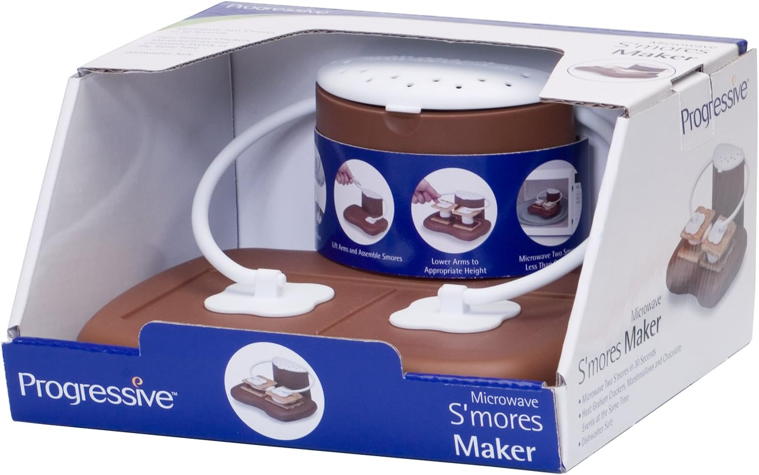Progressive Microwave S'Mores Maker, Brown/White image number 3