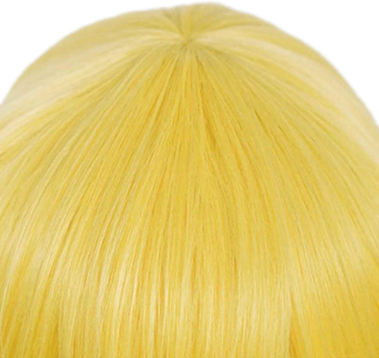 Animacoser Princess Peach Wig Costume Set with Crown, Earrings and Gloves - Wavy Classic Fiber Female, Orange image number 2