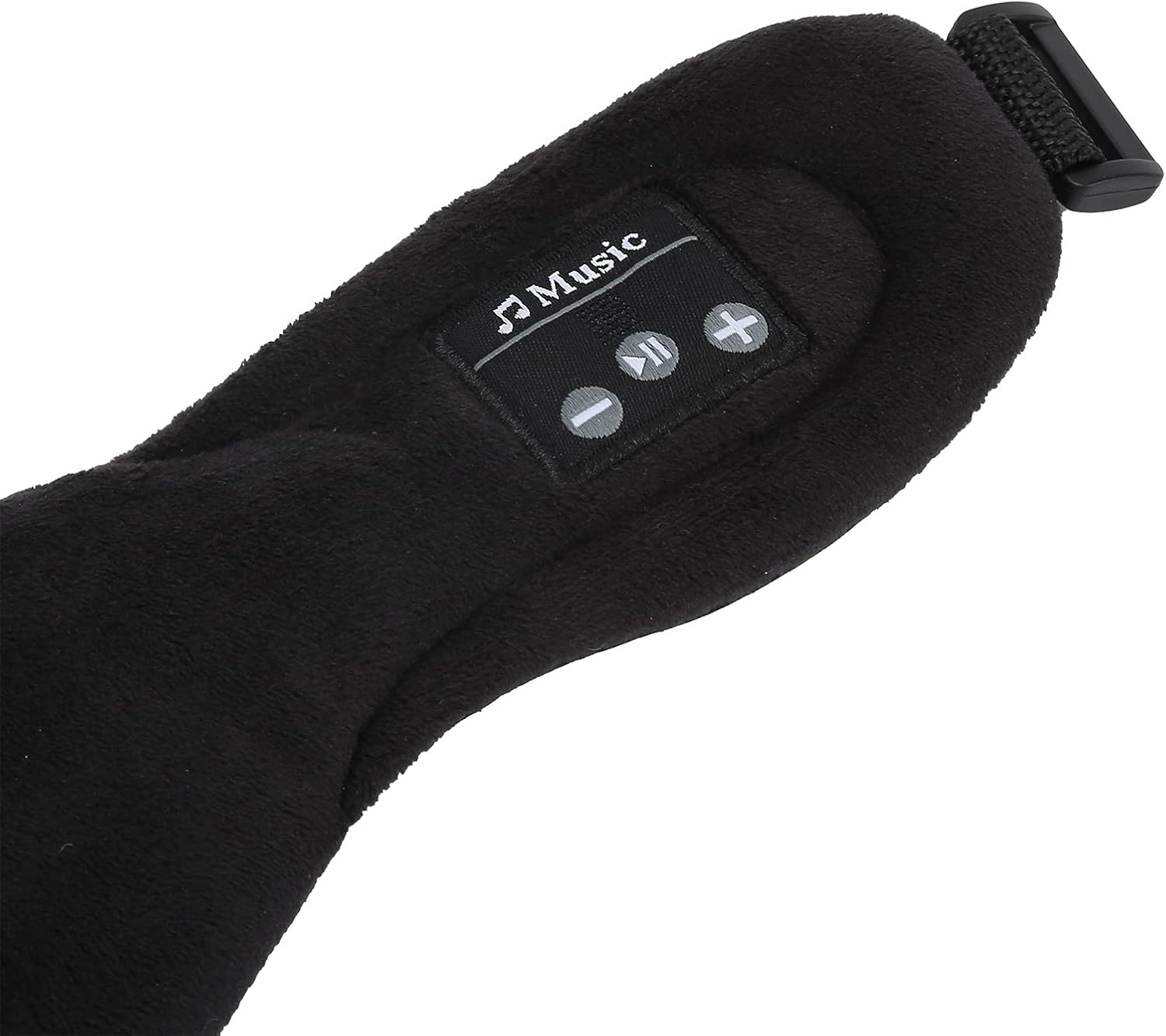 Wireless Bluetooth Musical Eye Mask Stereo Bass Blackout Music Eye Mask Listening to Songs and Calls Ideal for Home Office Air Travel Business Trip Relaxation Meditation Insomnia (Black) image number 1