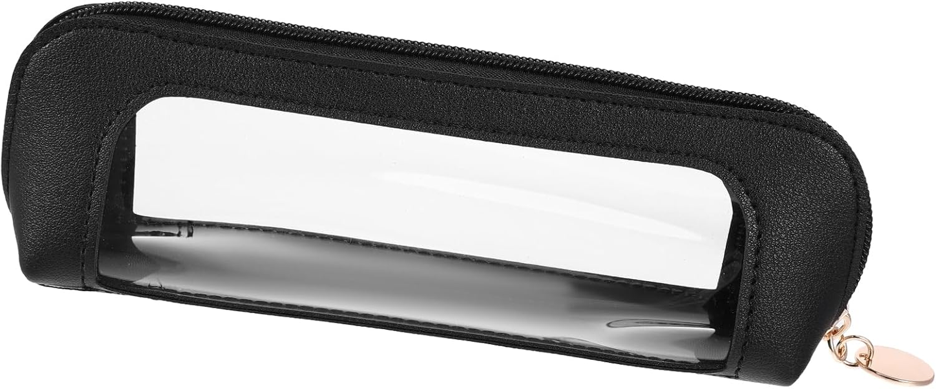 Mini Cosmetic Bag Transparent Beige Makeup Bag Storage Bag Small PU Mini Make up Bag Portable Cosmetic Bag Waterproof Cosmetic Bag Travel Organiser Women'S Make up Bag Small Beauty Bag, White