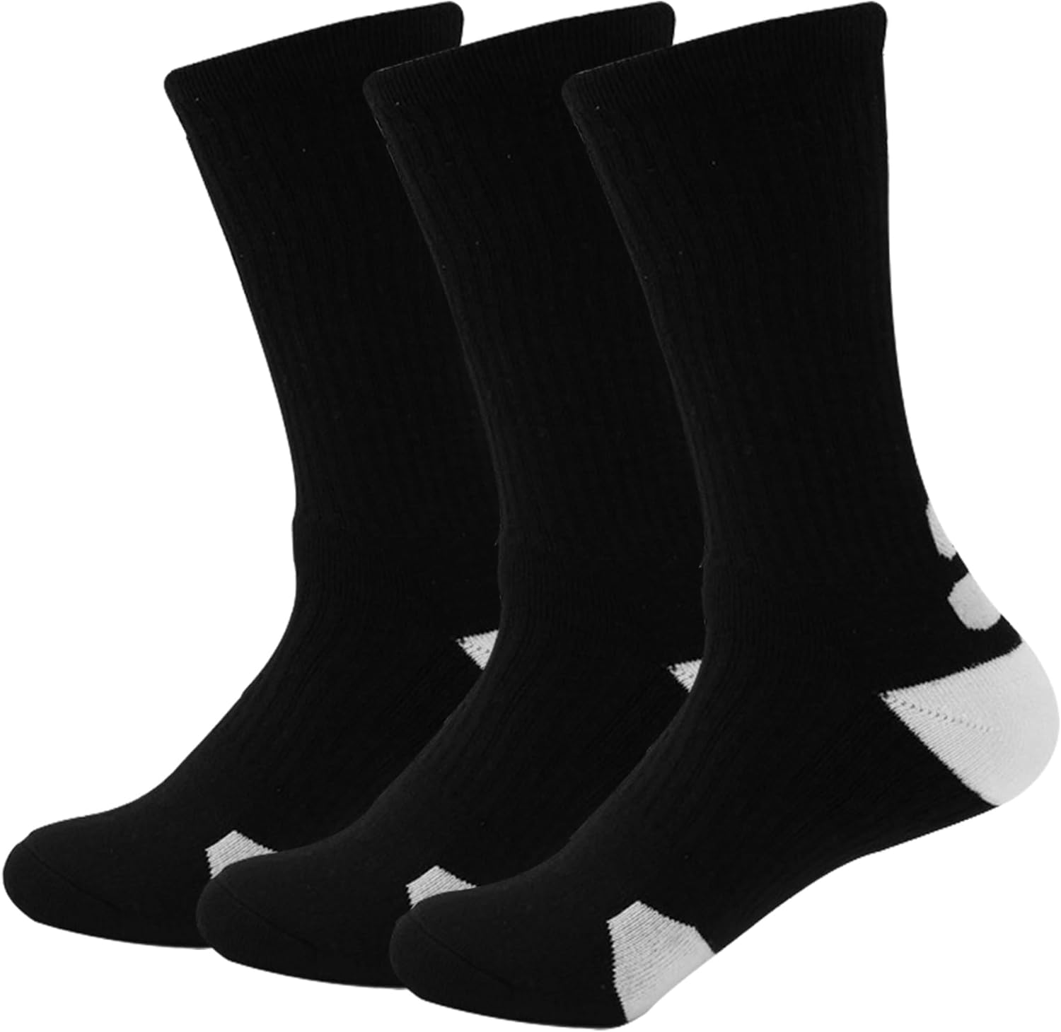 Dress Cici Men'S Mid Calf Athletic Socks, Polycotton Cushion Crew Running Socks (3 Pairs)