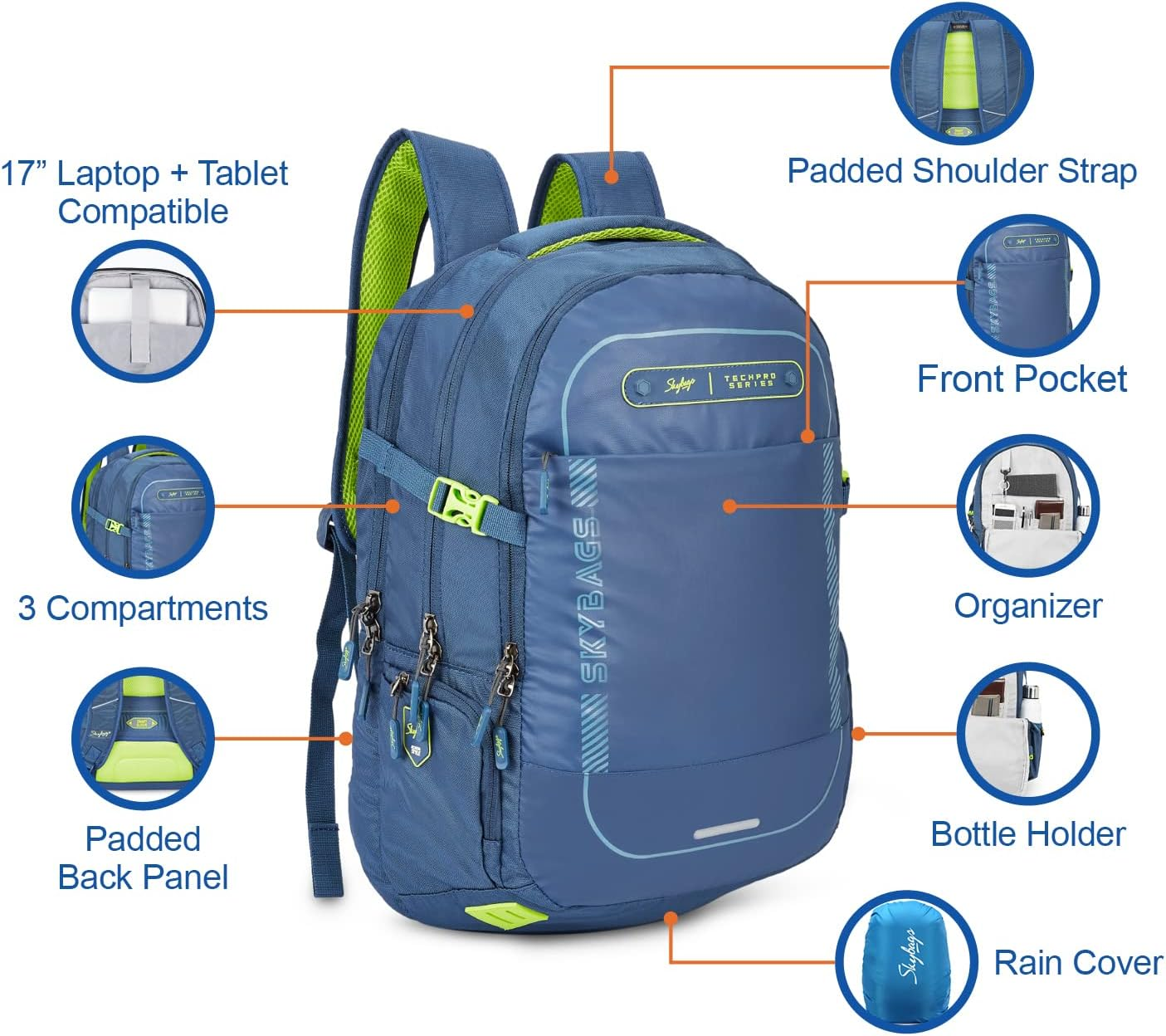 Skybags Network Nxt Laptop Backpack image number 5