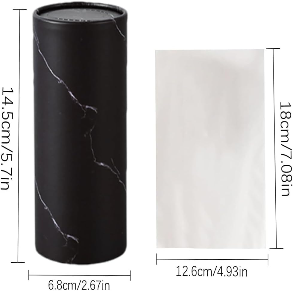 6 Pack Car Tissue Holder with Luxury Facial Tissues Reusable Tubes for Car Cup Holders, Home & Travel Refillable Tissue Canisters Bulk (3 Black+3 White) image number 1