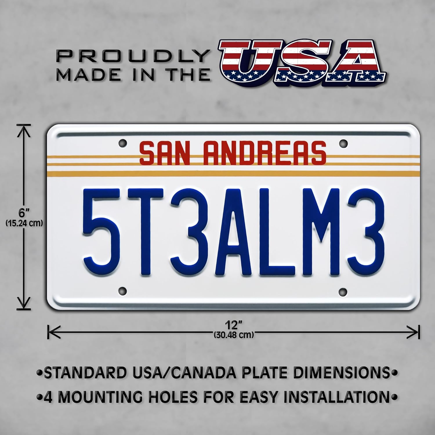 Grand Theft Auto | Steal ME | Metal Stamped License Plate image number 5