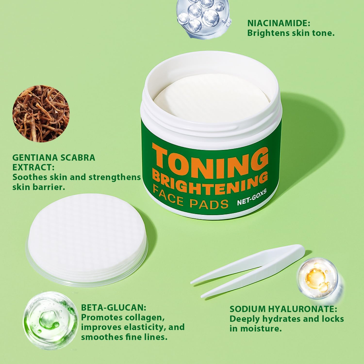 60Pcs-Korean Toner Pads, Korean Skincare Anti-Aging,Korean Skincare Dark Spot and Wrinkle Minimizing Tonerpads,Hydrating Facial Treatment with Snail Mucin - Improve Skin Texture, Minimize Wrinkles & Fine Lines - for All Skin Types image number 6