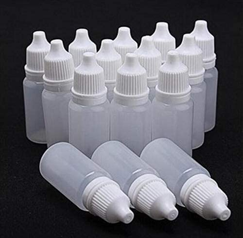 100 PCS White 5Ml Empty Plastic Squeezable Dropper Bottles, Clear Eye Liquid Dropper with Caps, Lab Sample Refillable Containers with Childproof Caps, Essential Oil Squeeze Bottles (5ML/100PCS) image number 2