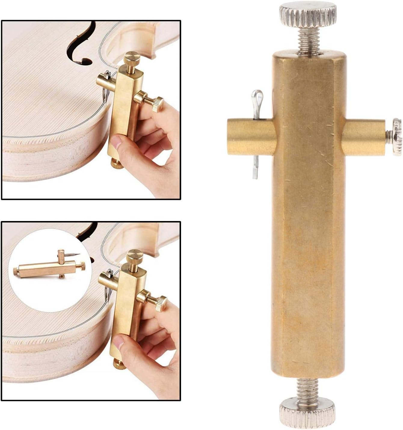 F Fityle Adjustable Purfling Groove Maker Guitar Inlaid Cutter Viola Making Tools, image number 6