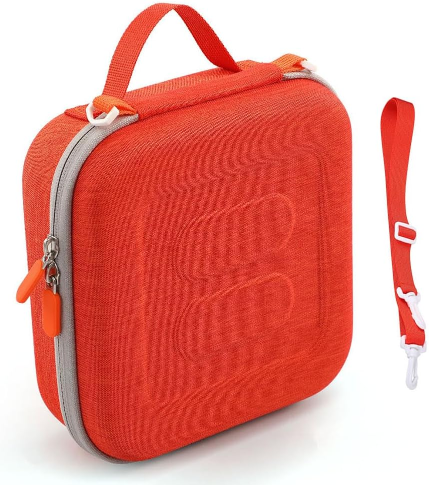 AZURAOKEY Travel Case Compatible with Yoto Mini Kids Audio & Music Player, Holder Bag Hold up to 20 Cards/Charging Cable for Children&rsquo;S Speaker Plays Audiobook Cards (Box Only)