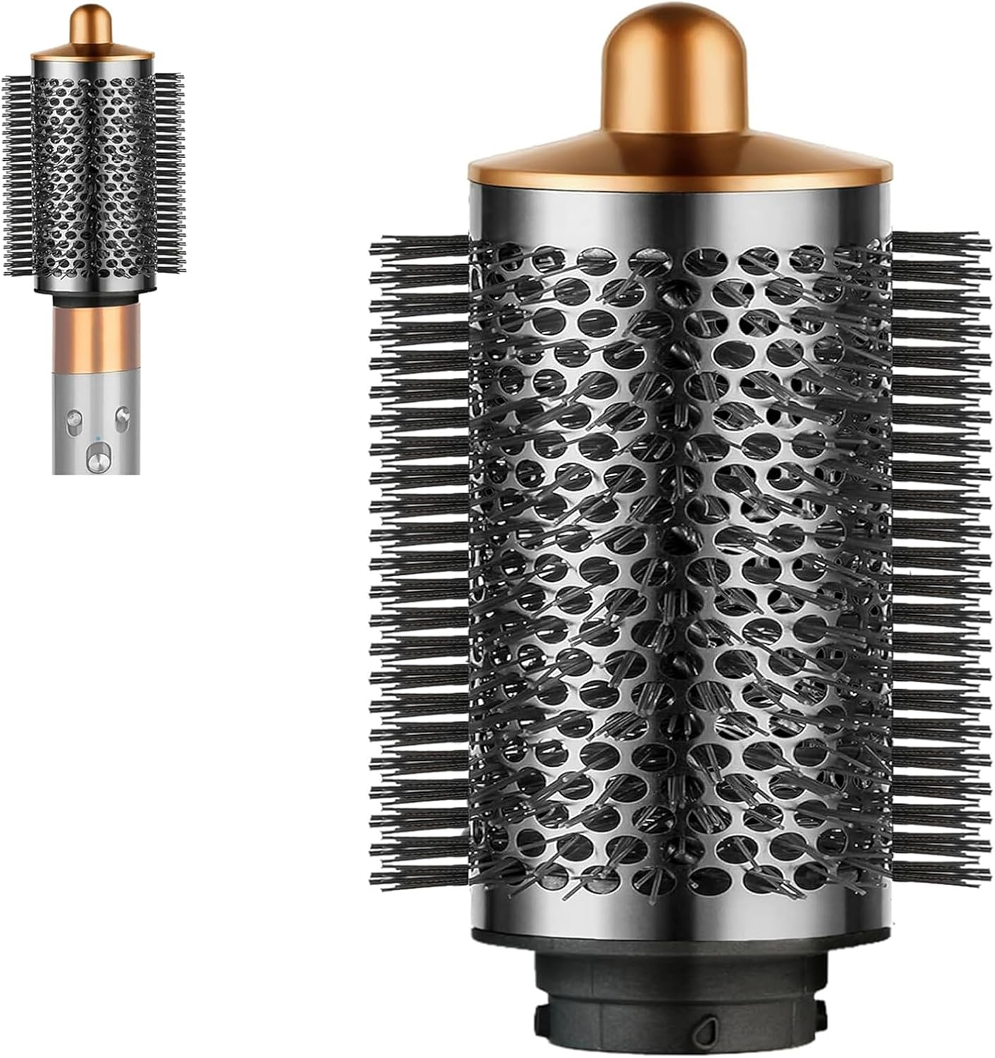 Large round Volumizing Brush for Dyson Airwrap, Large round Brush Attachment Compatible with Dyson Airwrap HS05 HS01 for Fluff Up, Volumize and Styling Hair (Rose)