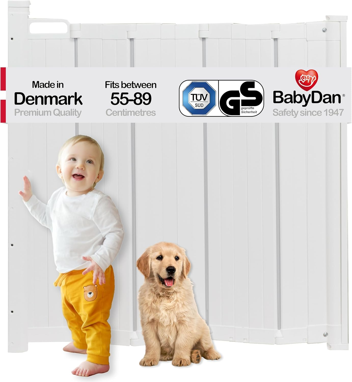 Babydan Guard Me Safety Gate, White image number 6