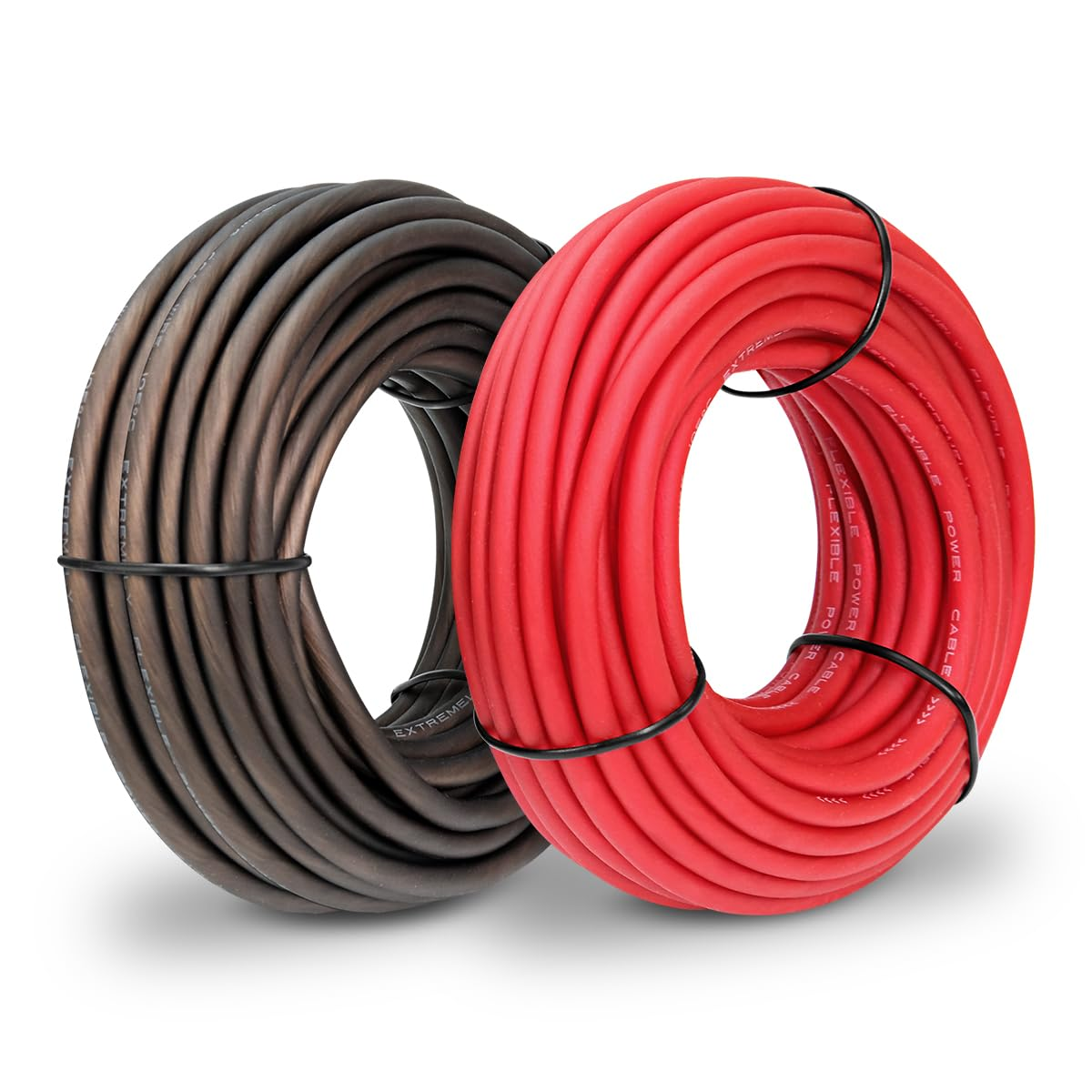 UCINNOVATE 12 Gauge CCA Wire, Silicon Soft 25FT Black + 25FT Red 12AWG Automotive Power/Ground Cable for Car Audio Battery Battery, Marine, Welding, Electrical Audio Wiring for Speaker Amp 12V image number 1