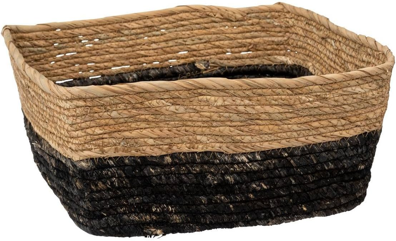 Straw Basket 31 X 15 Cm "Mix N Module" Black - 5 Five Simply