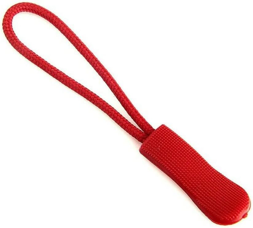 Zipper Pulls Zipper Pullers Replacement Broken Zip Cord Puller Black Red X 10 Red