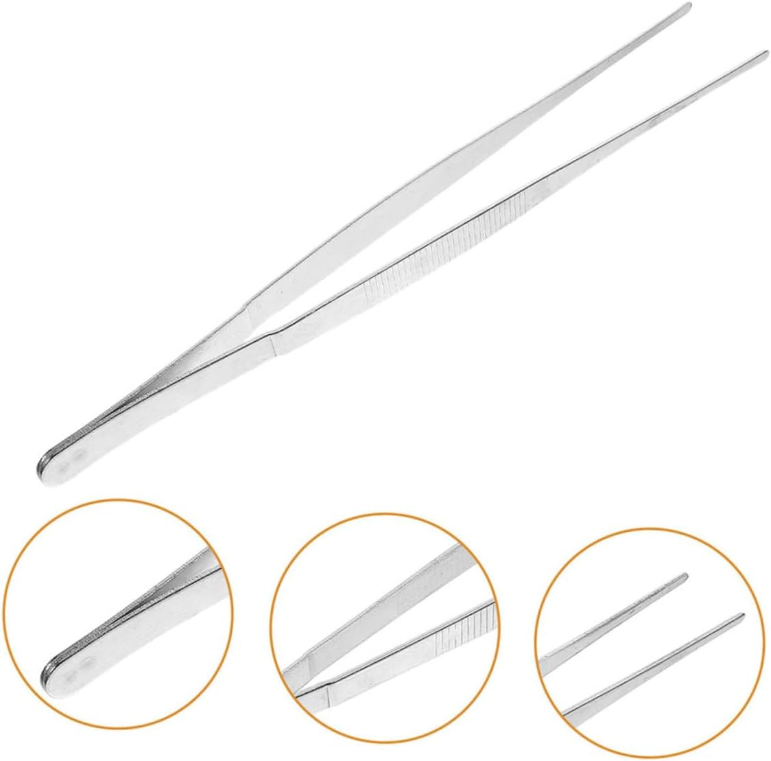 BESPORTBLE 10Pcs Gardening Tweezer Set Serrated Tip 18Cm Long Plant Tweezers for Bonsai Craft and Garden Use Portable Household Garden Tool image number 6