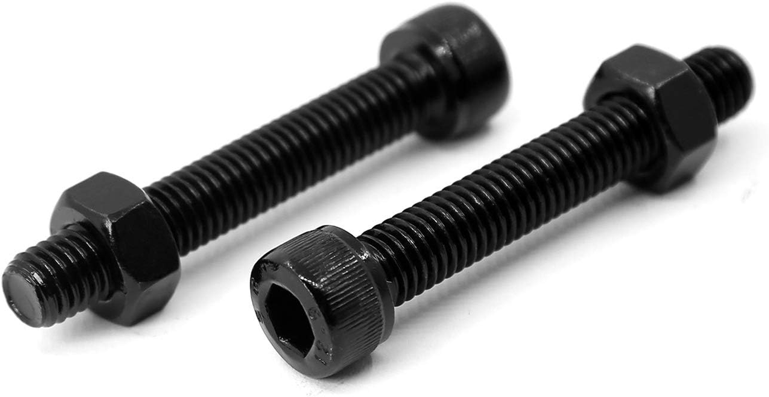 (20 Sets) M6 X 50Mm Bolts and Nuts Set Socket Head Cap Screws 12.9 Grade Alloy Steel Black Full Thread image number 4