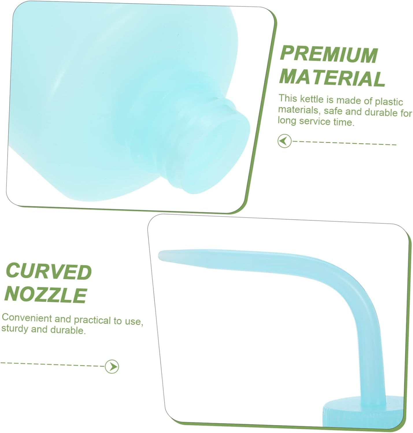 VANZACK 2Pcs Portable Plant Watering Bottles 500Ml Squeeze Spray Bottles for Garden and Household Use Blue Gardening Accessory Multi-Function Water Supply image number 1