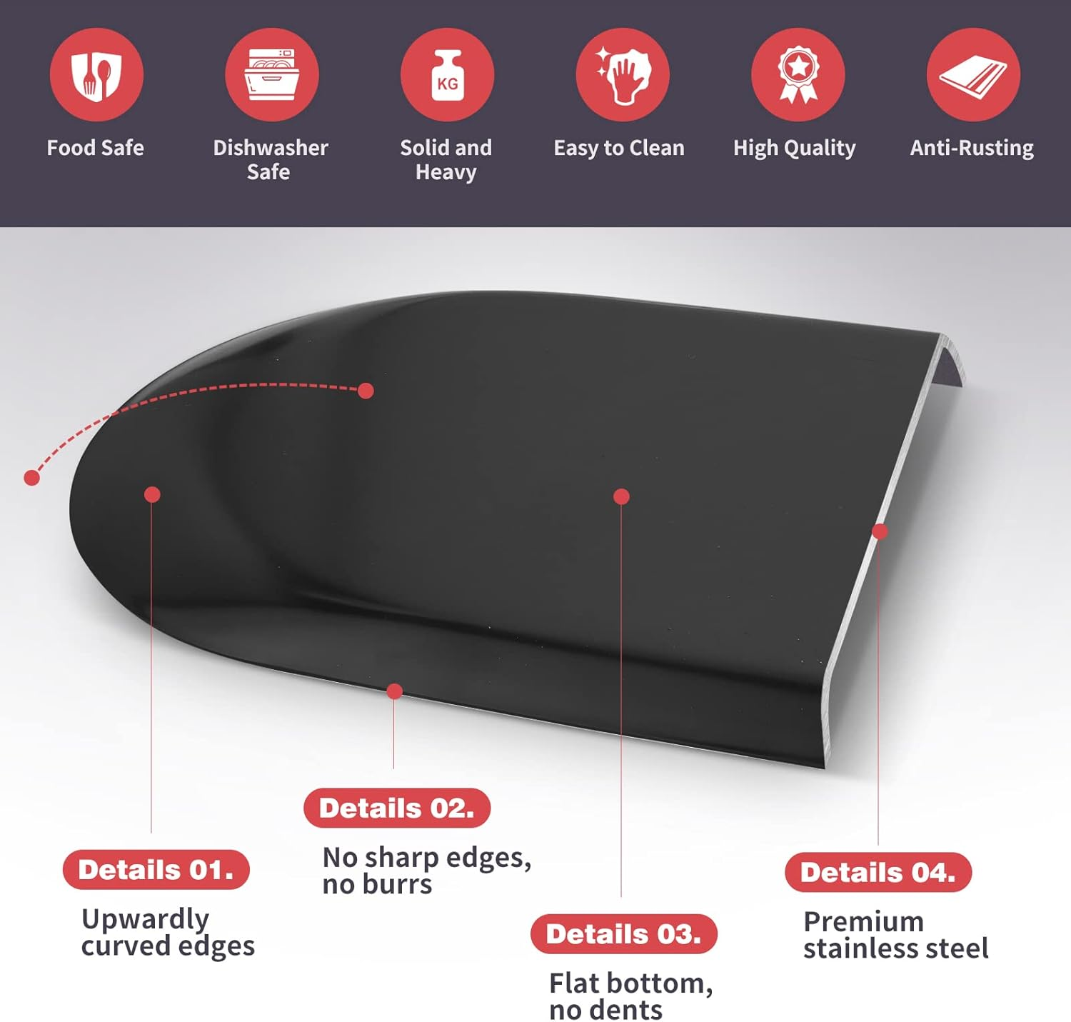 Black Bathroom Vanity Tray, Oval Small Decorative Serving Tray, Jewelry Dish Metal Trinket Tray, Perfume Candle Key Towel Storage Tray (Black, 30Cm 1 Pcs) image number 2