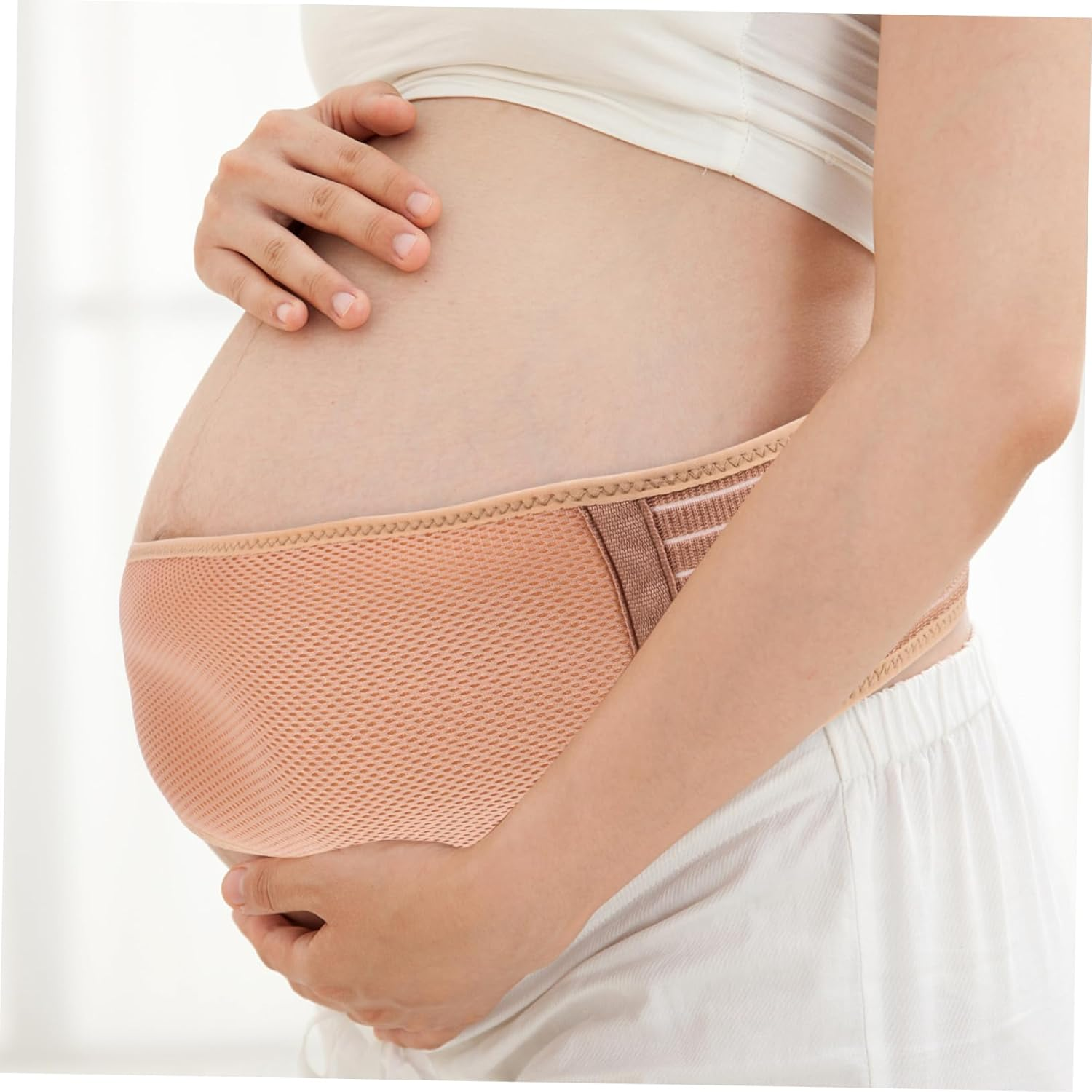 FOMIYES Pregnancy Belly Support Maternity Belly Band for Pregnant Women Adjustable Sizing Polyester Material image number 1