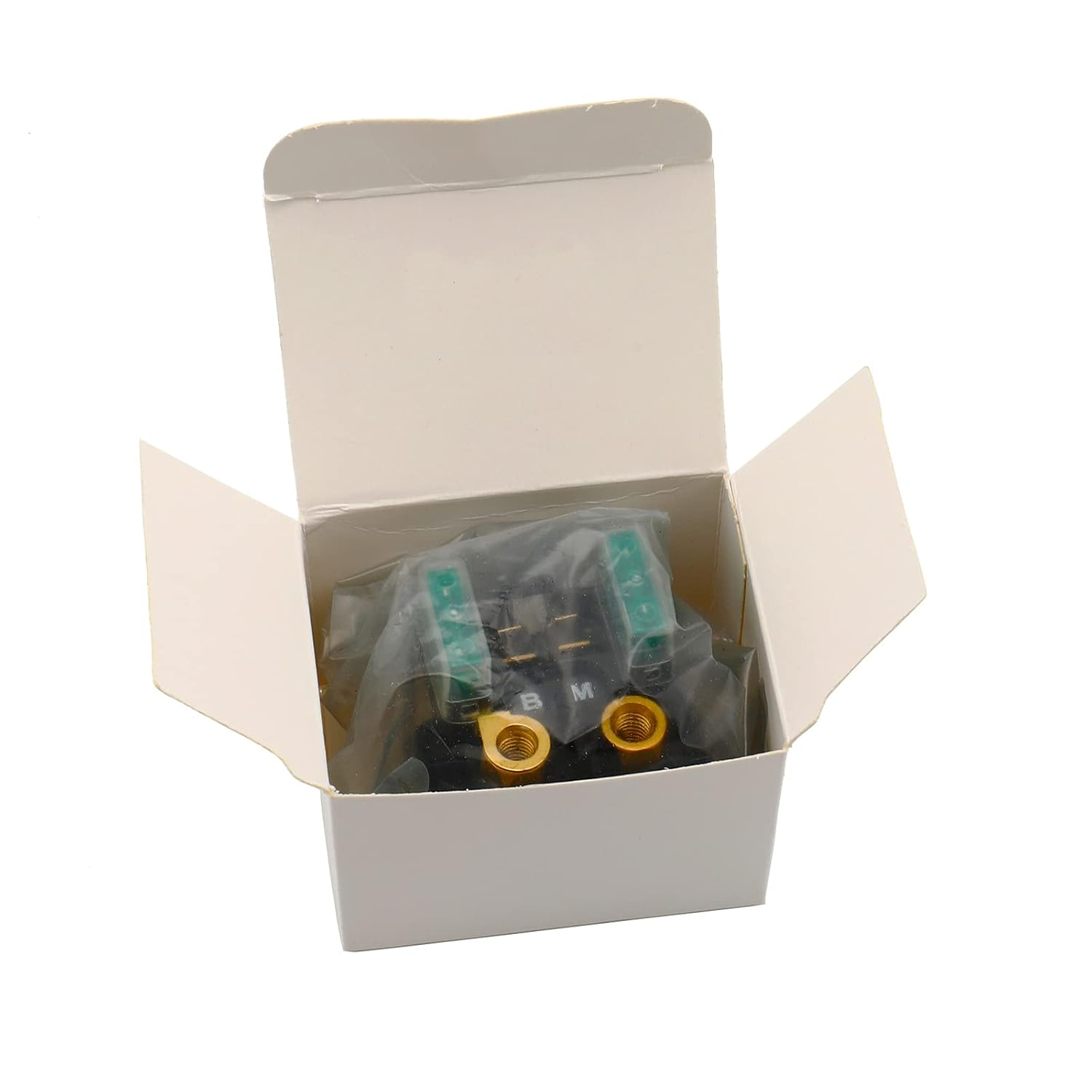 Starter Relay Solenoid Compatible with 2000-2009 Yamaha YFM 350 400 450 600 Grizzly Kodiak Big Bear Raptor Bruin Kodiak Wolverine or More Models ATV. image number 1